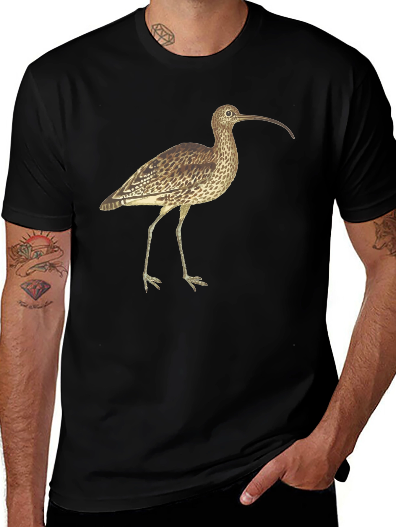 Variant 24 of Curlew Bird Graphic T-Shirt