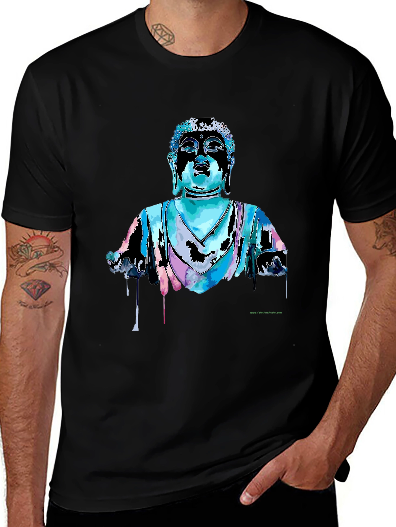 Buddha Graphic T-Shirt - Black