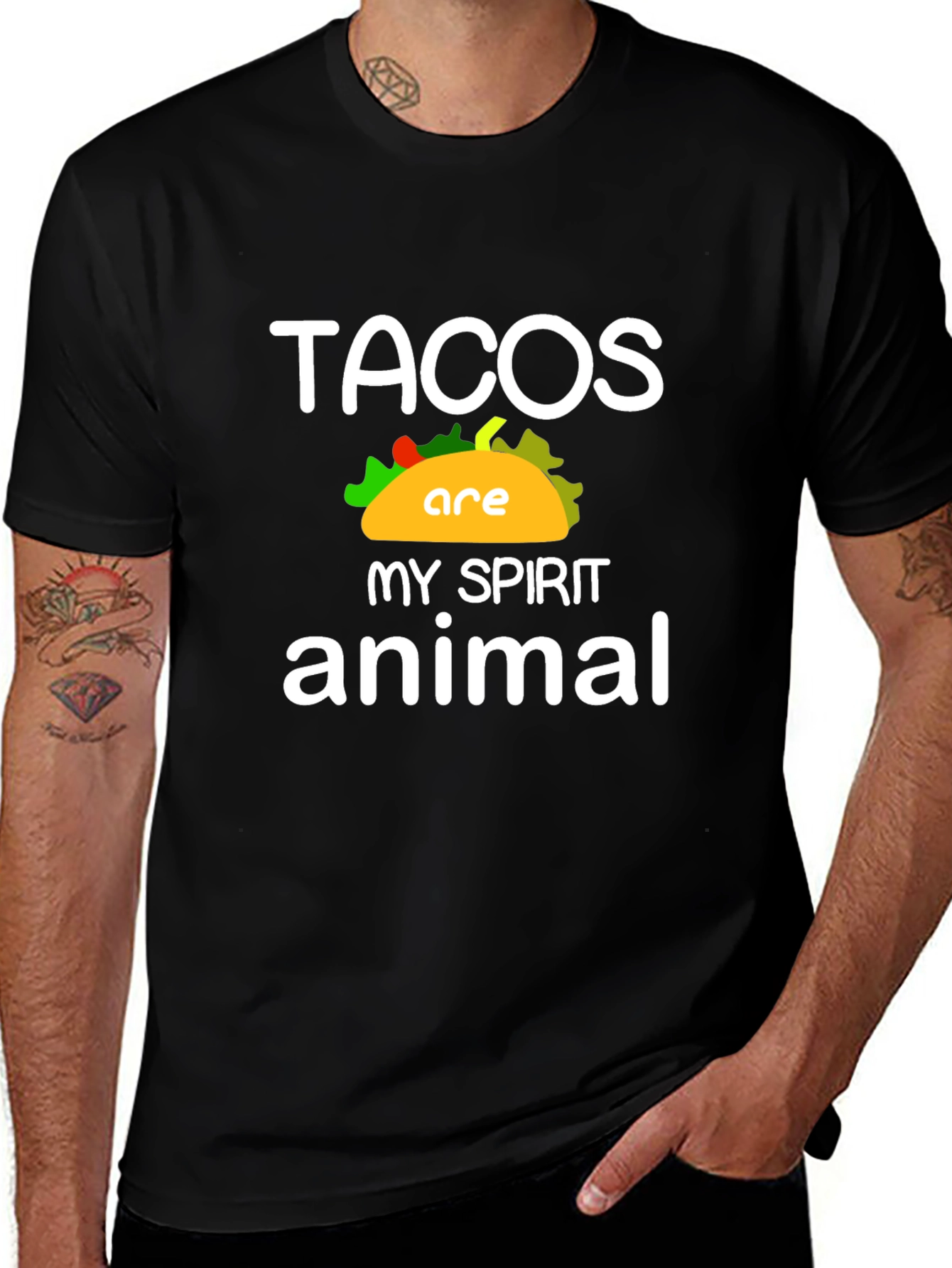 Variant 30 of Tacos Are My Spirit Animal - Novelty Graphic T-Shirt