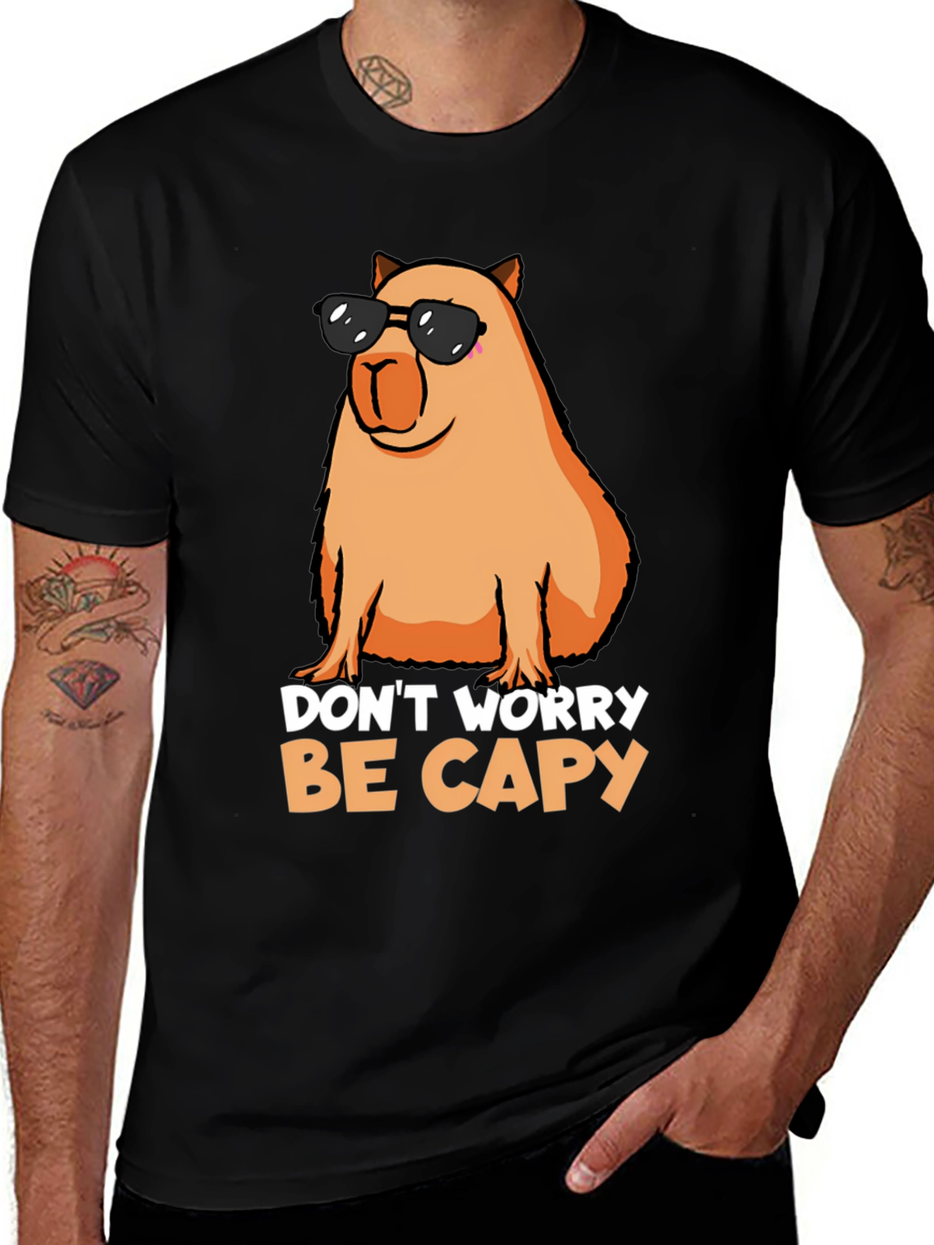 Variant 21 of Don't Worry Be Capy T-Shirt