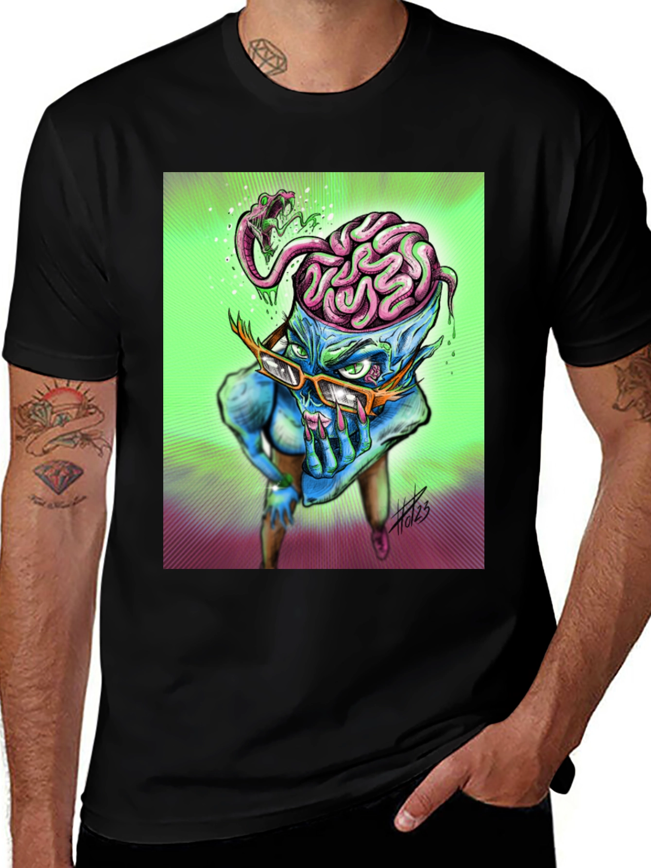 Variant 14 of Brainy Character Graphic T-Shirt