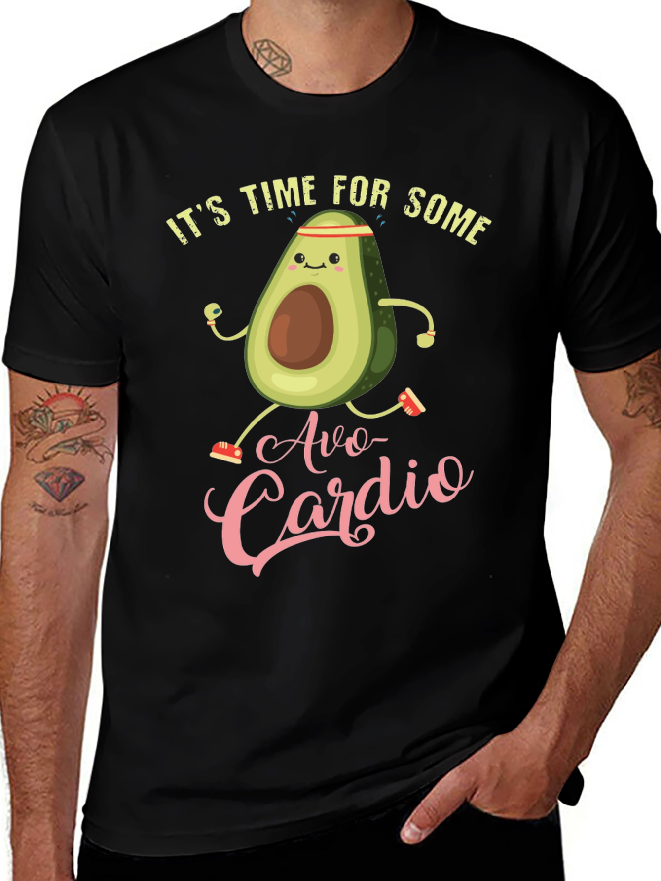 Variant 20 of Avo-Cardio Funny Workout T-Shirt