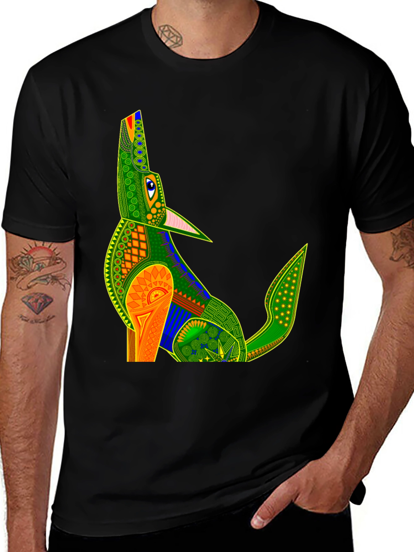 Variant 17 of Unique Artistic Animal Graphic Tee