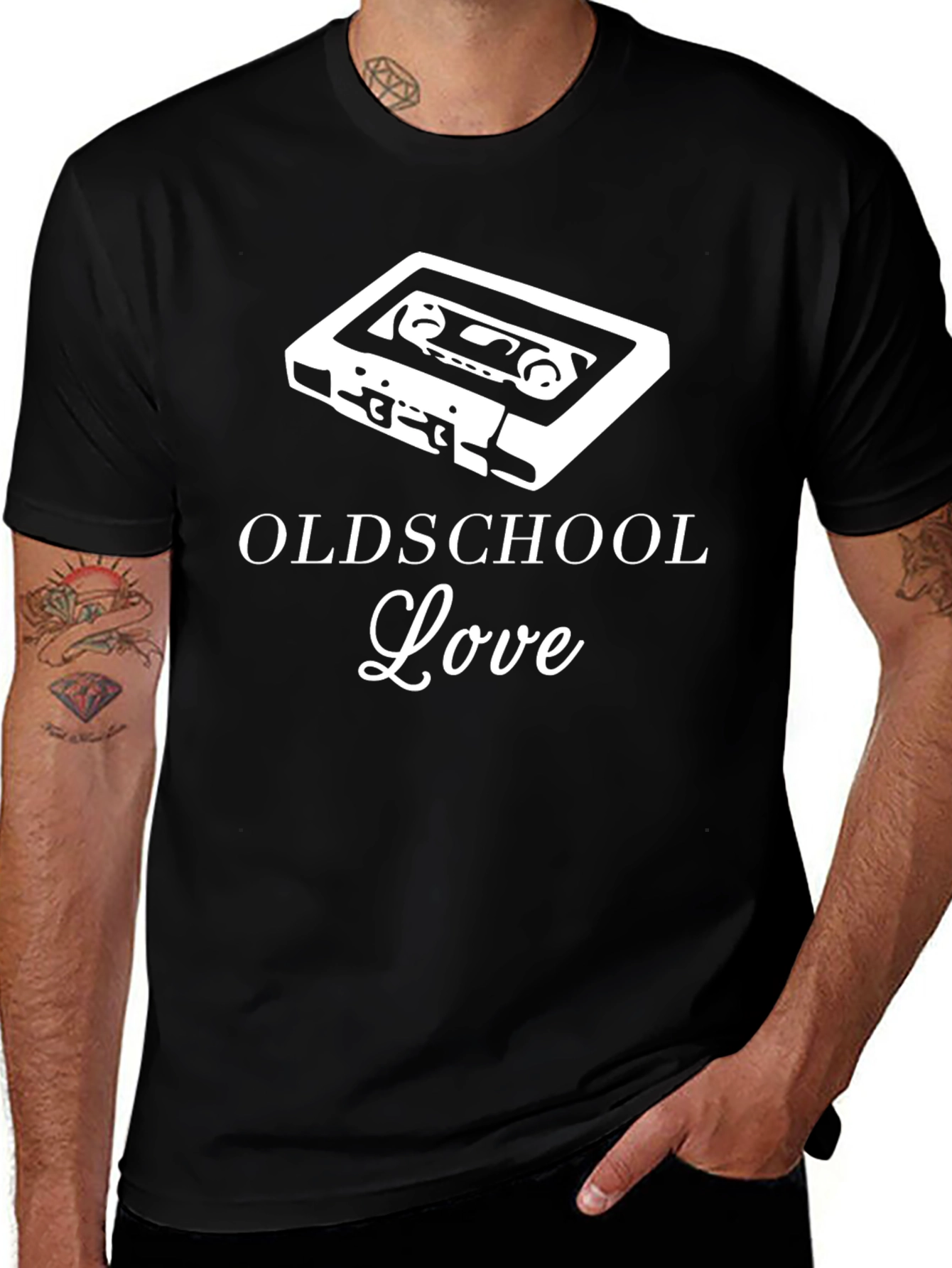 Variant 19 of Oldschool Love Cassette Tape Graphic T-Shirt