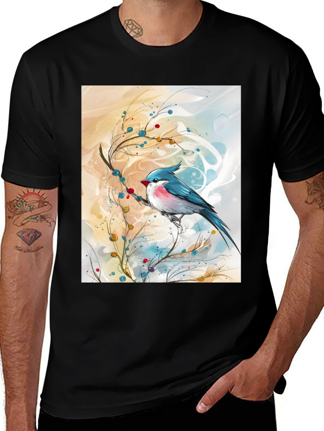 Variant 21 of Blue Bird Art T-Shirt