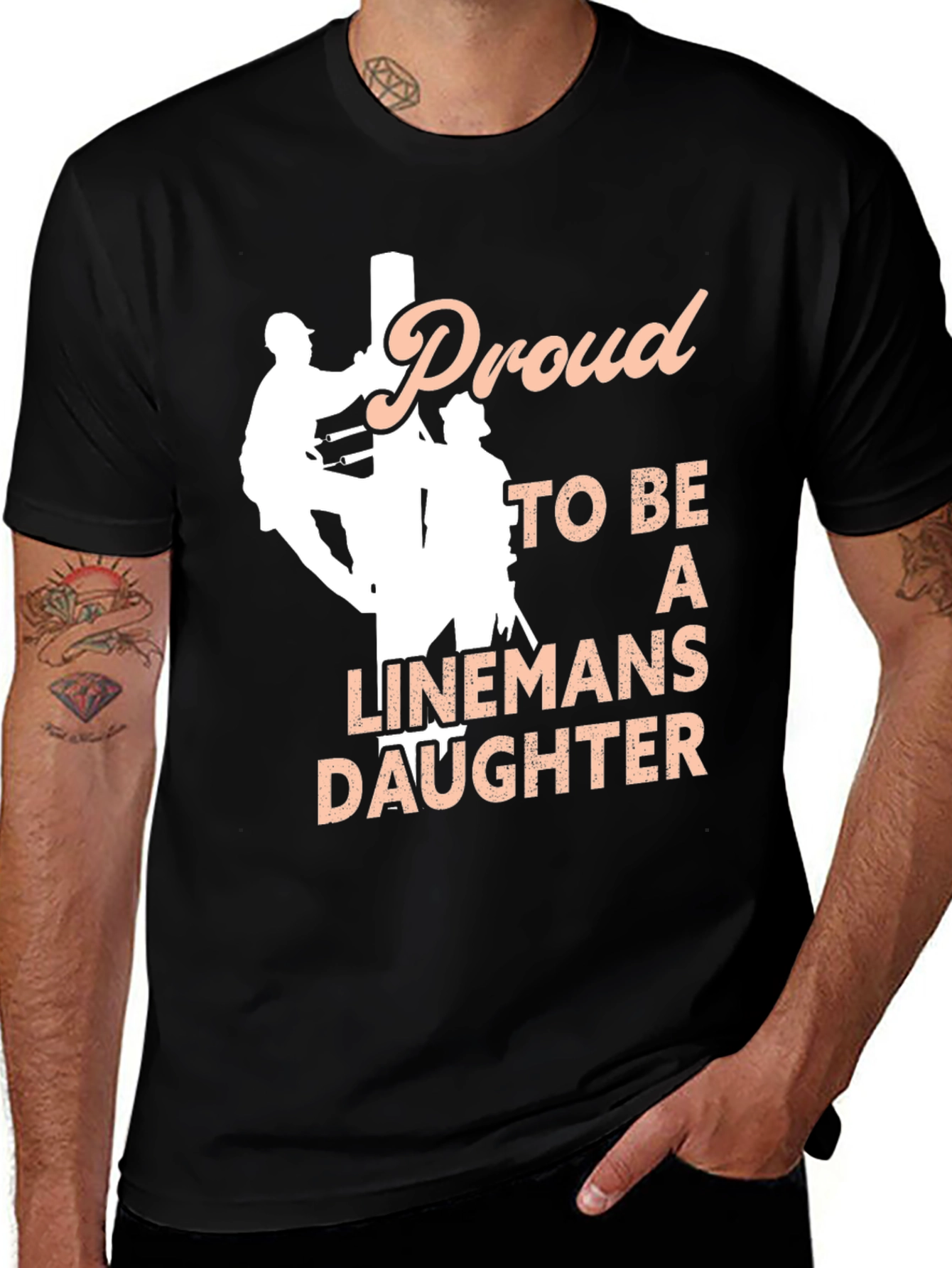 Variant 24 of Proud Lineman's Daughter T-Shirt