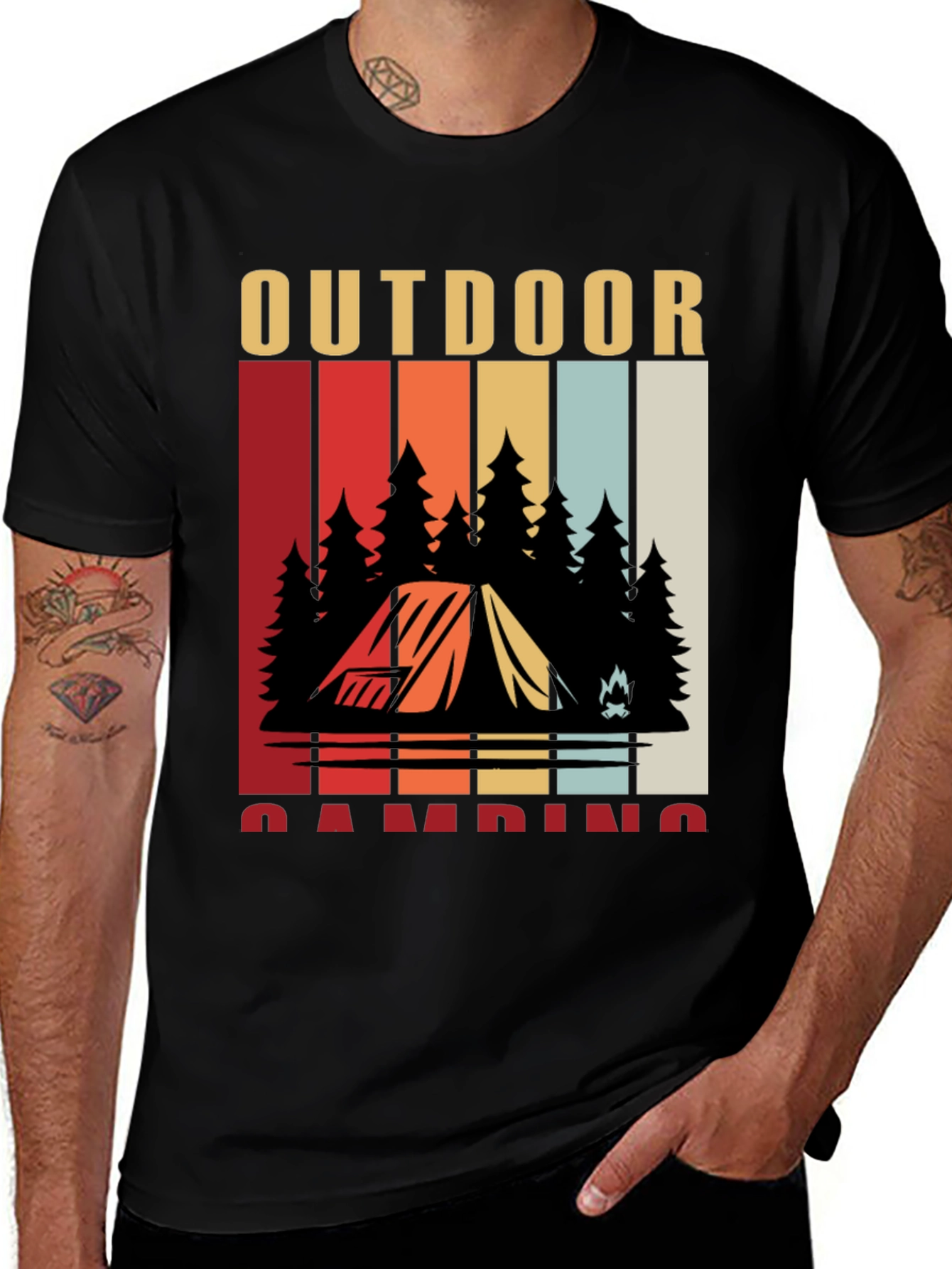 Variant 20 of Outdoor Camping Graphic T-Shirt
