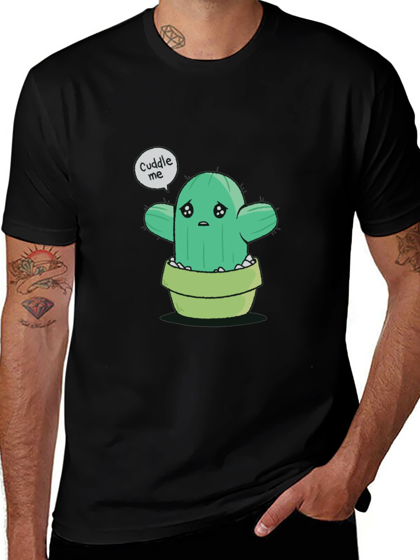 Cuddle Me Cactus T-Shirt - Soft Cotton Tee