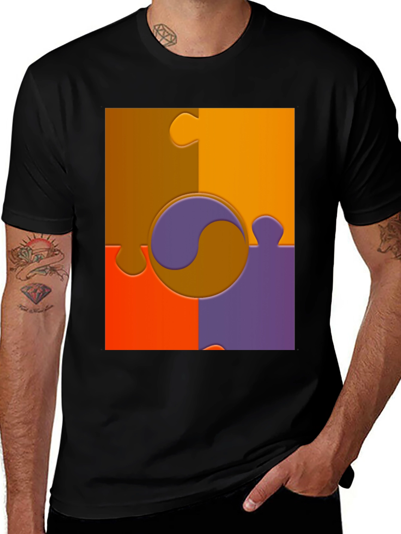 Variant 17 of Puzzle Piece Graphic Tee