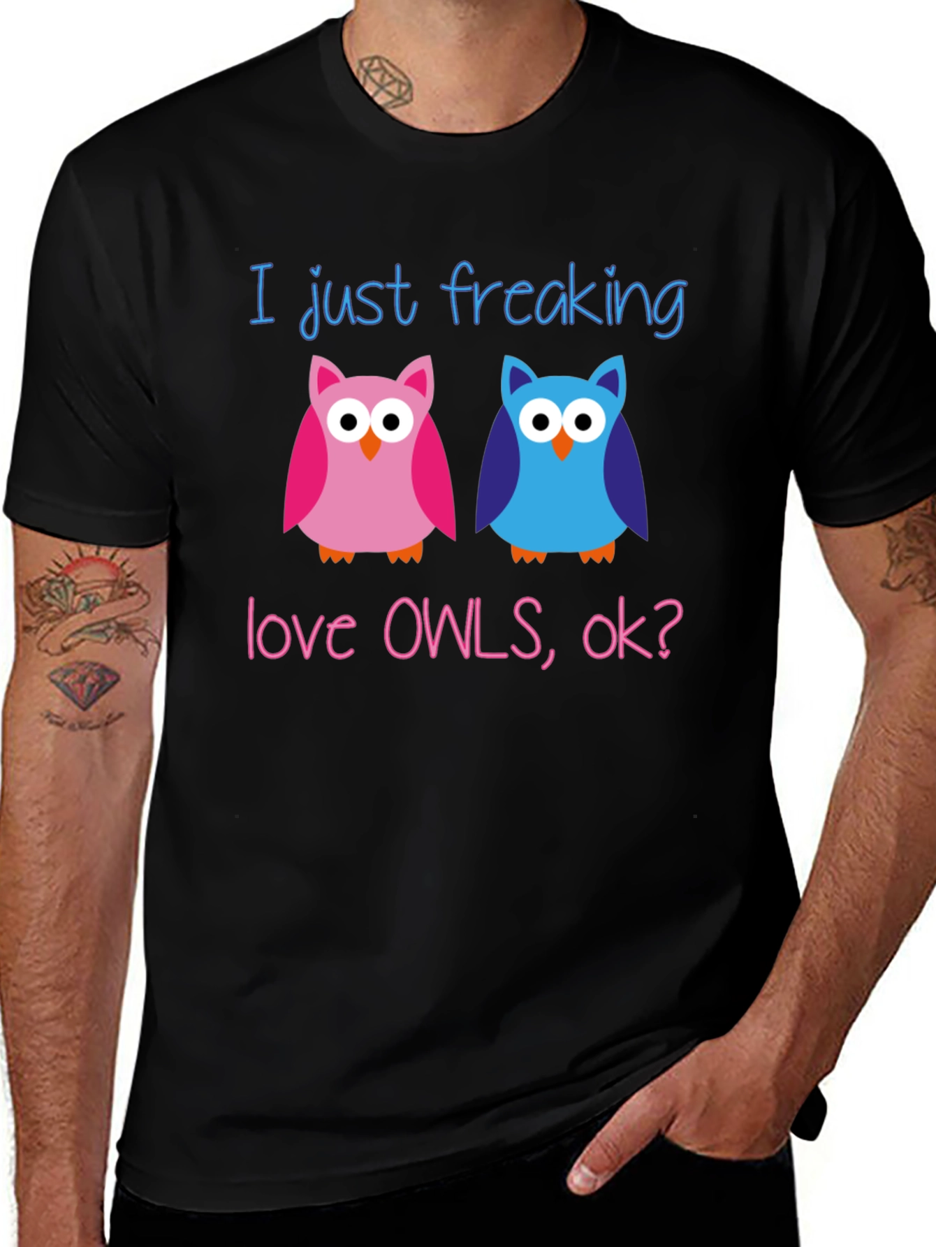 Variant 3 of I Just Freaking Love Owls T-Shirt