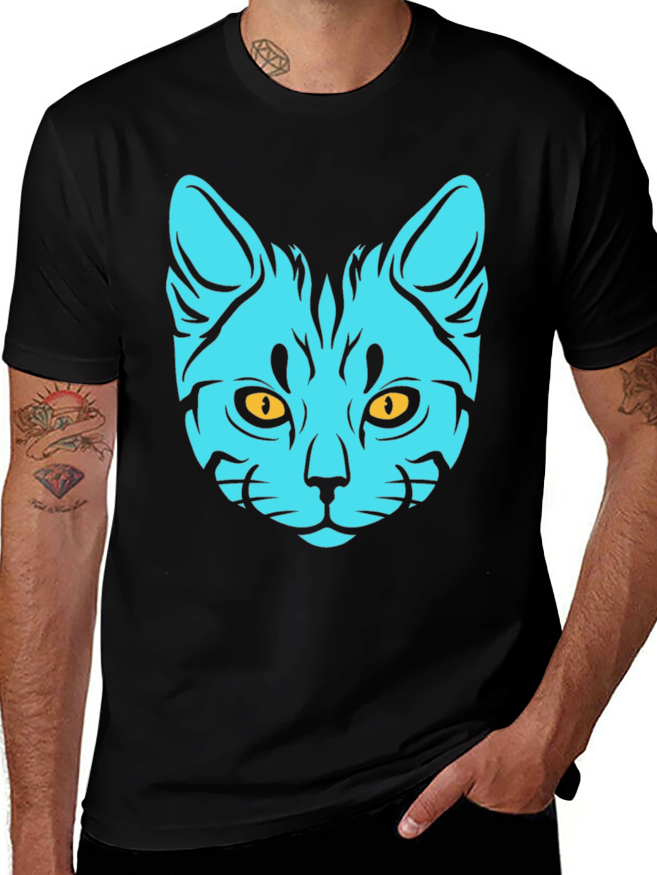Variant 26 of Cool Cat T-Shirt - Graphic Print Tee