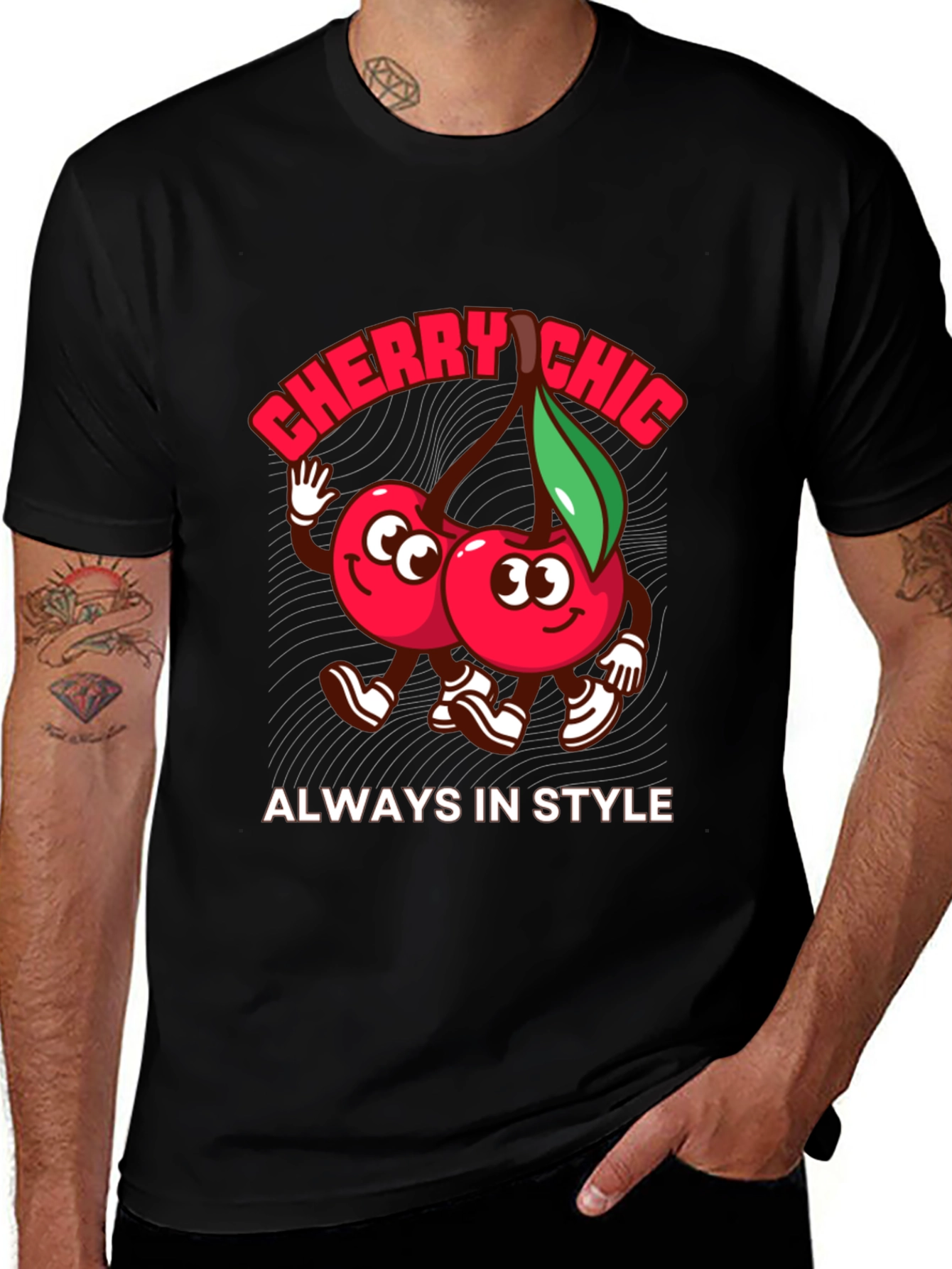 Black Cherry Chic Graphic Tee main image