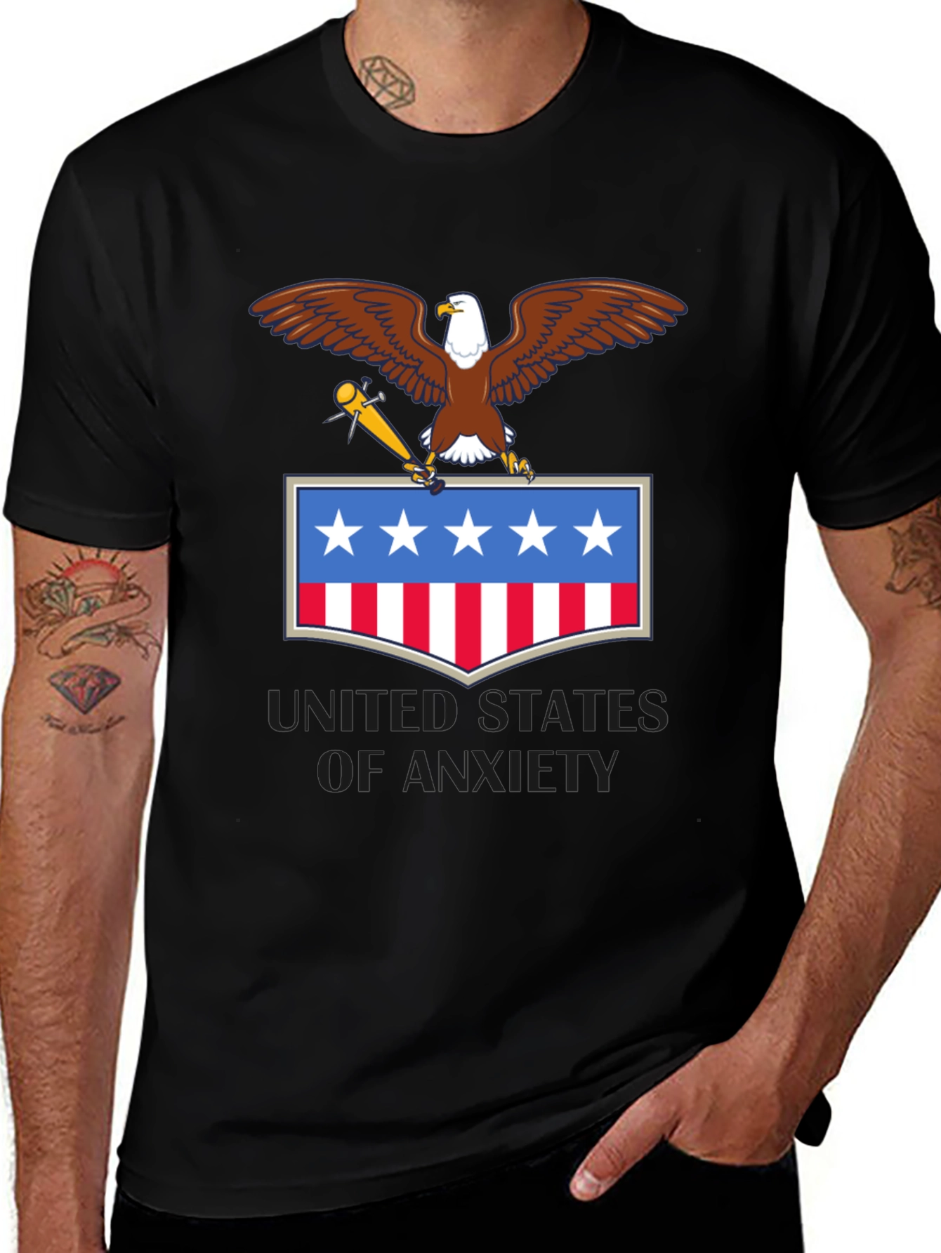 Variant 6 of United States of Anxiety Graphic T-Shirt