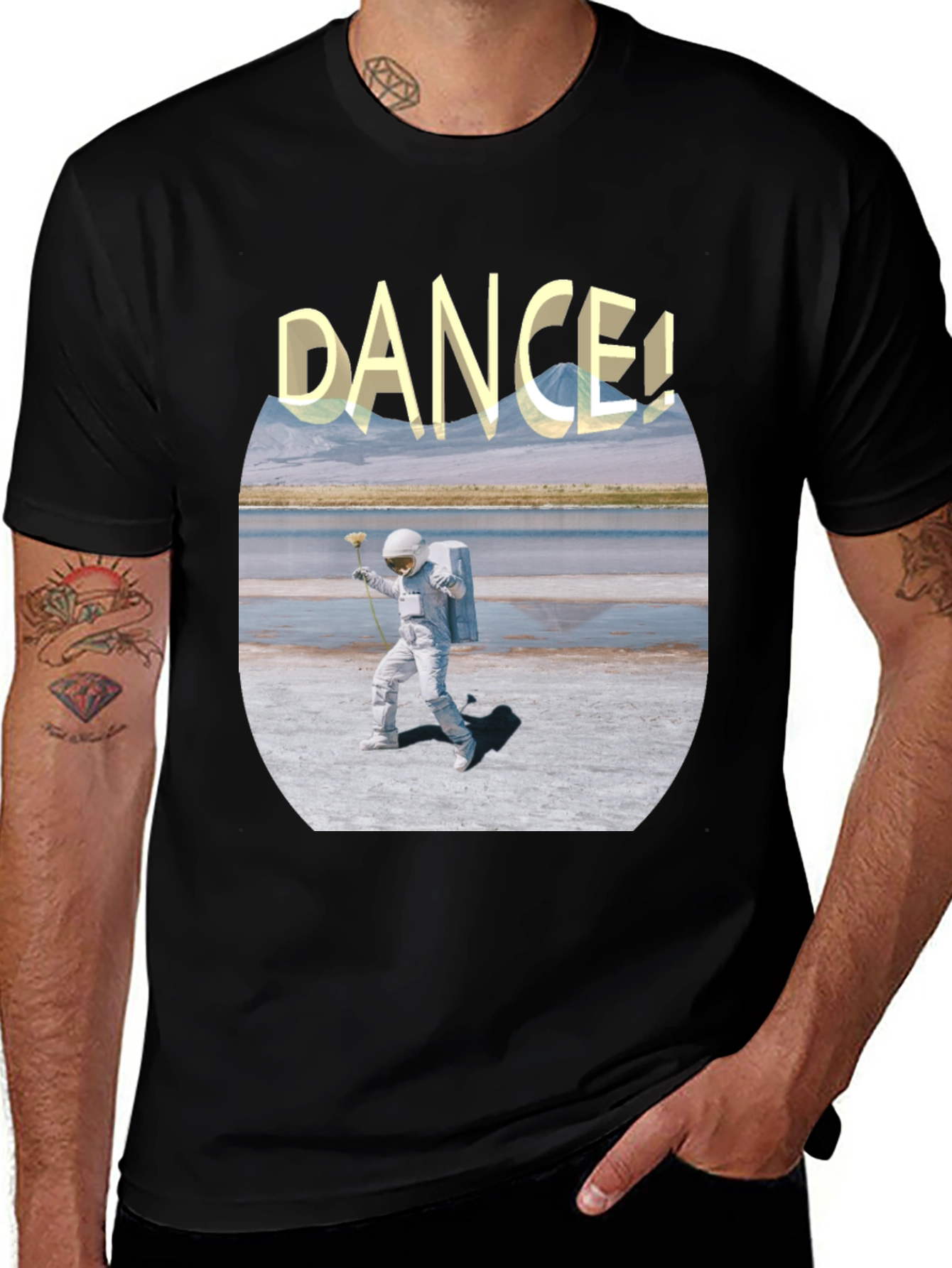 Variant 19 of Astronaut Dance Graphic Tee - Soft Cotton Comfort