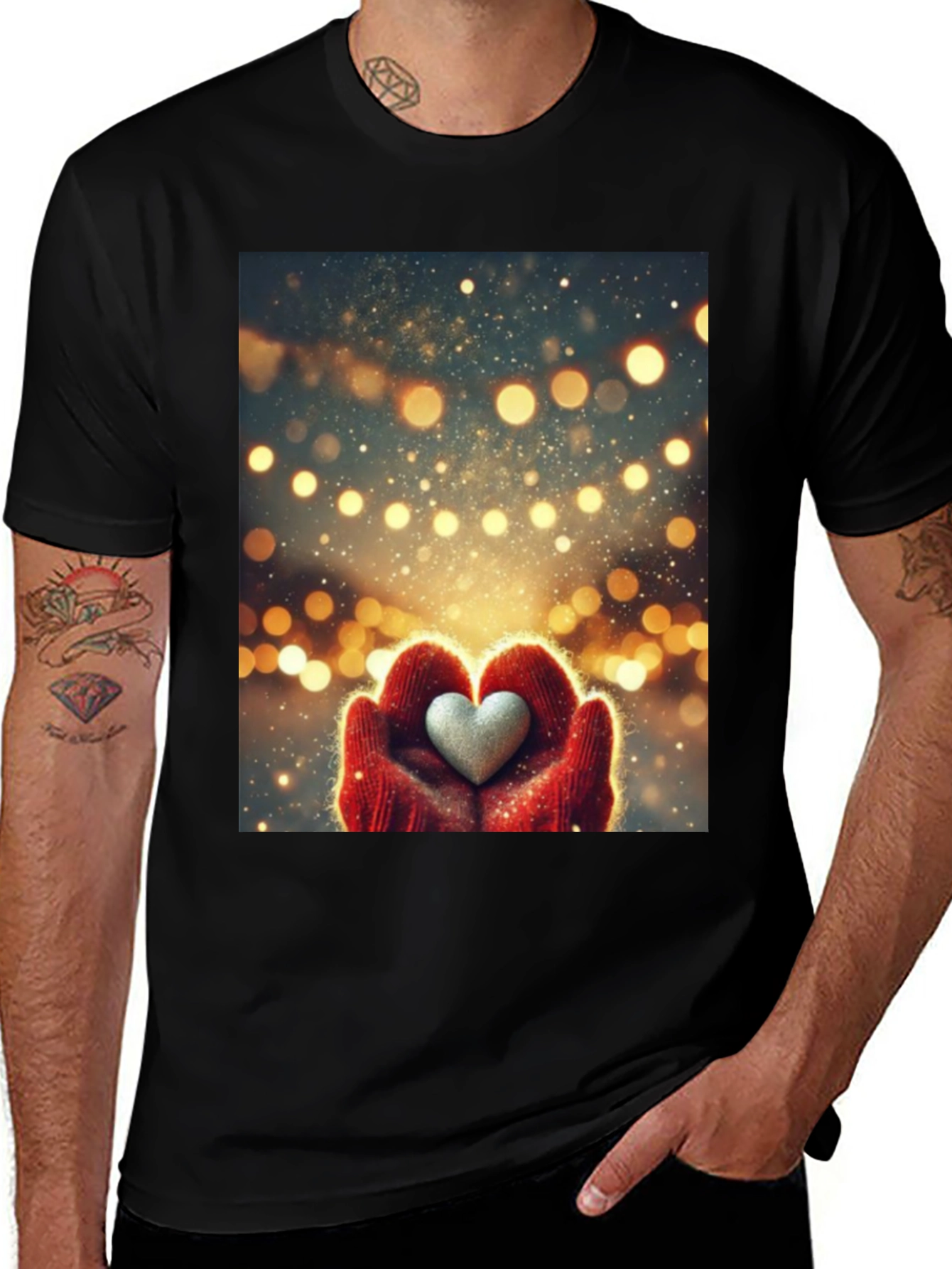 Variant 3 of Heart in Hands Graphic T-Shirt