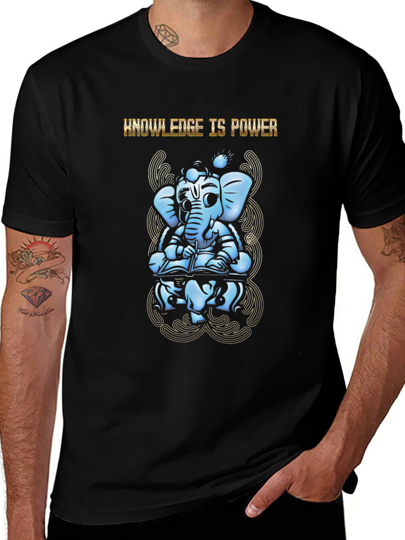 Ganesh Knowledge is Power Graphic Tee