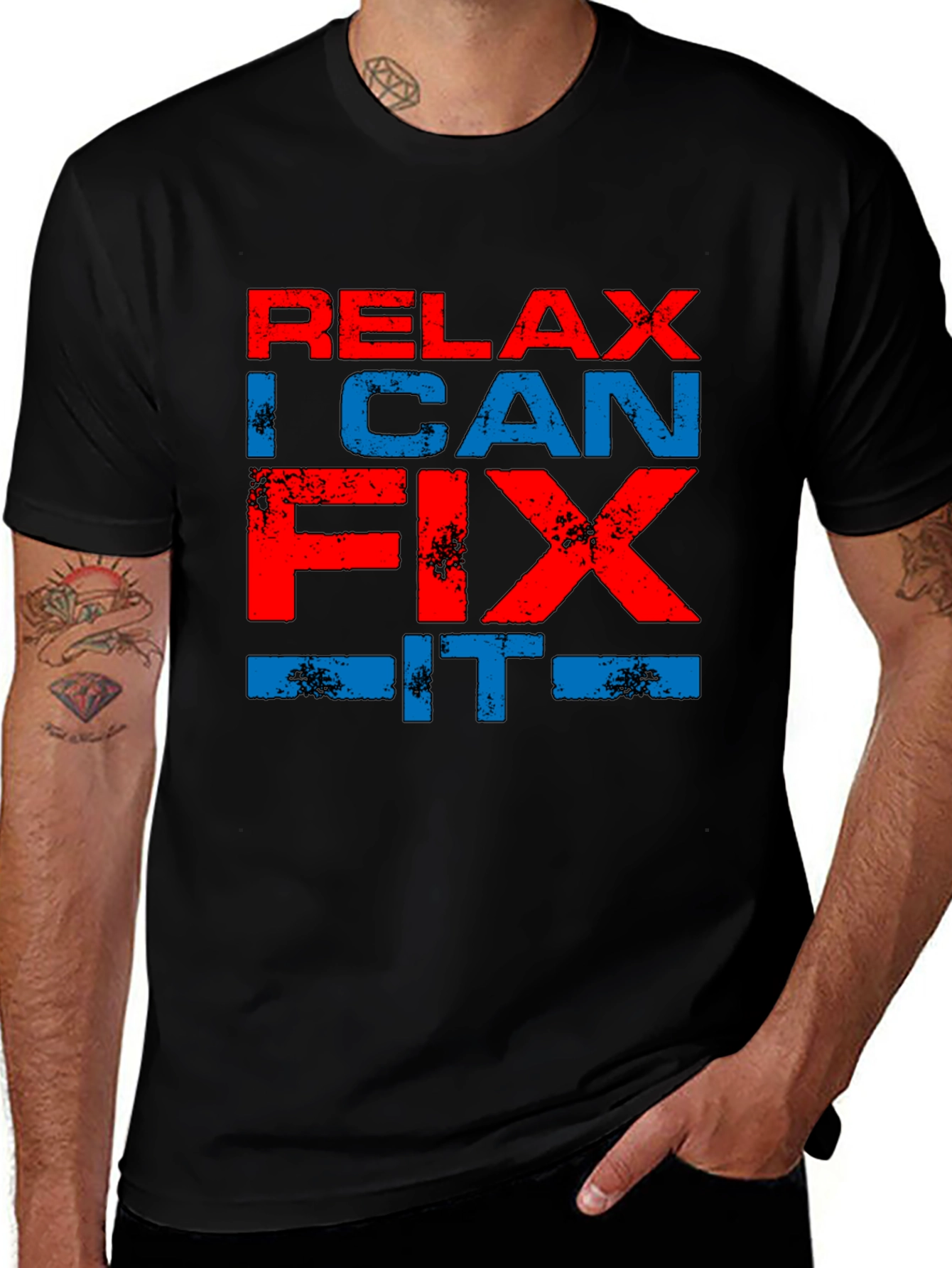 Variant 14 of Relax I Can Fix It T-Shirt Funny Graphic Tee