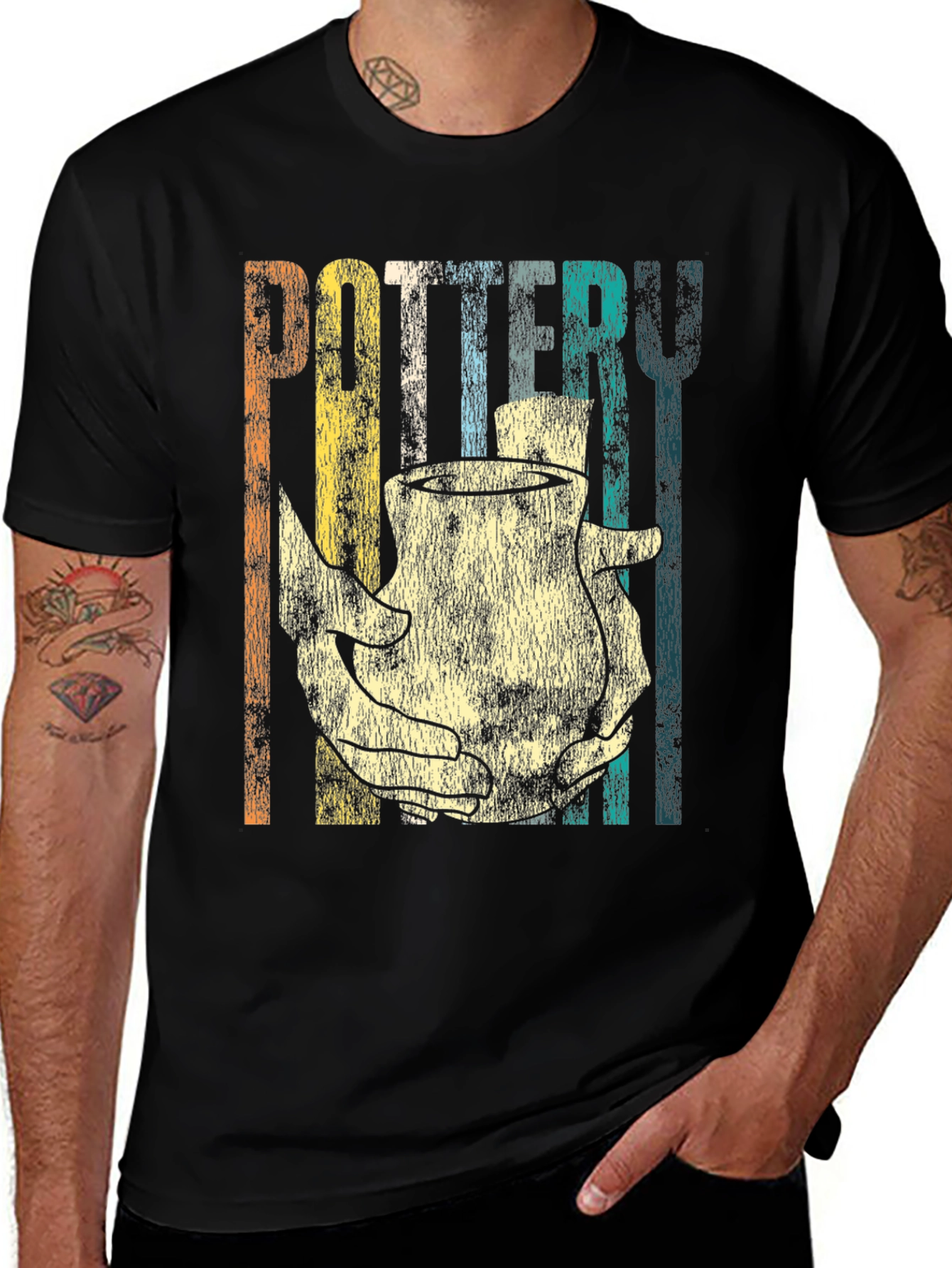 Variant 9 of Retro Pottery T-Shirt for Craft Lovers