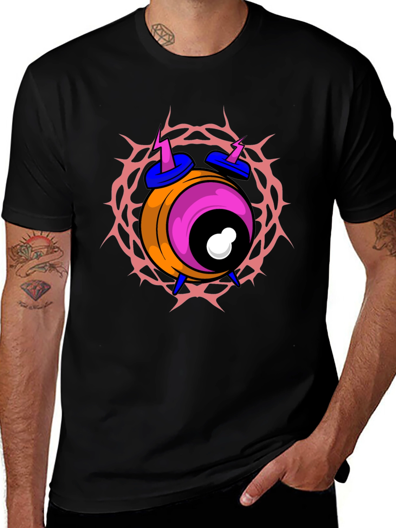 Variant 21 of Eye Alarm Clock Graphic Tee - Unique Design