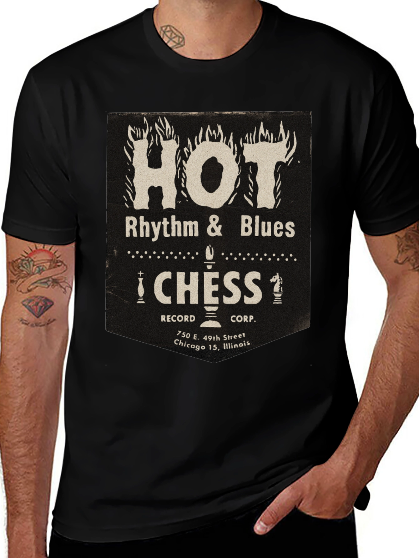 Hot Rhythm & Blues CHESS Record T-Shirt