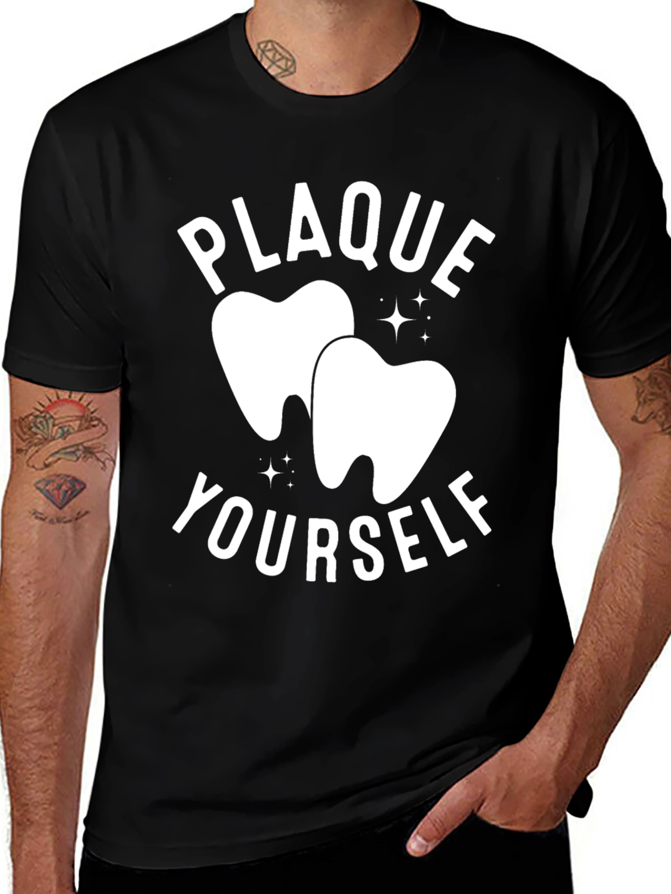 Variant 11 of Plaque Yourself Funny Dentist T-Shirt