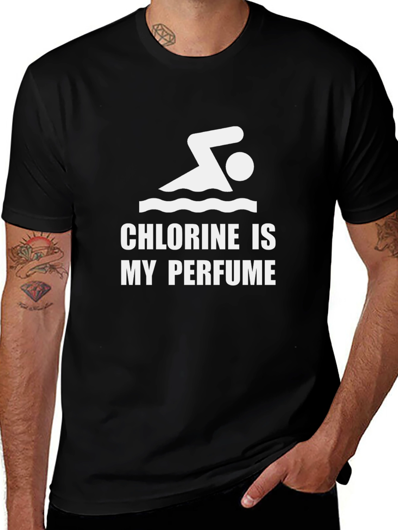 Variant 14 of Chlorine is My Perfume T-Shirt - Swimmer Gift