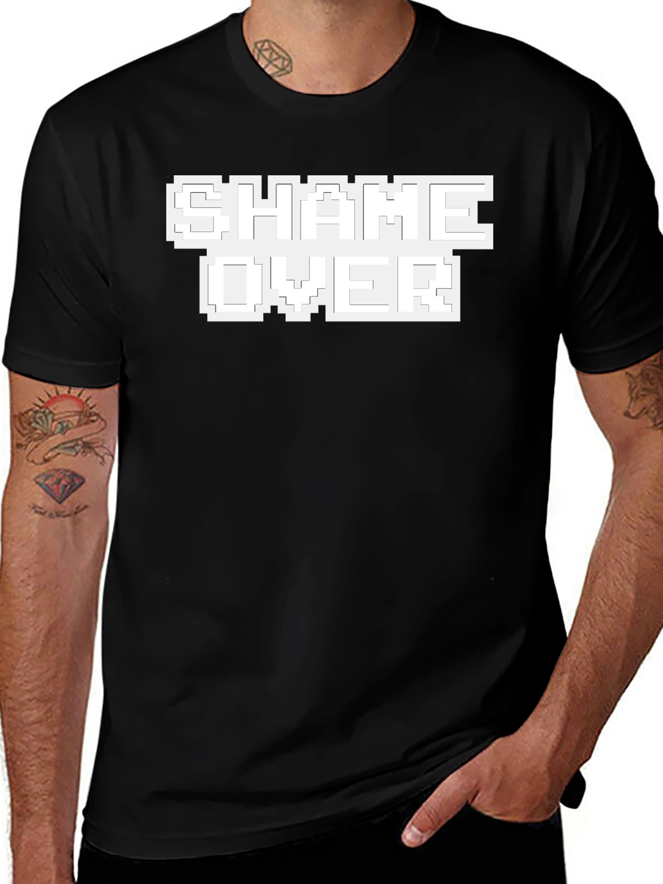 Variant 8 of Shame Over Graphic Tee - Pixelated Style