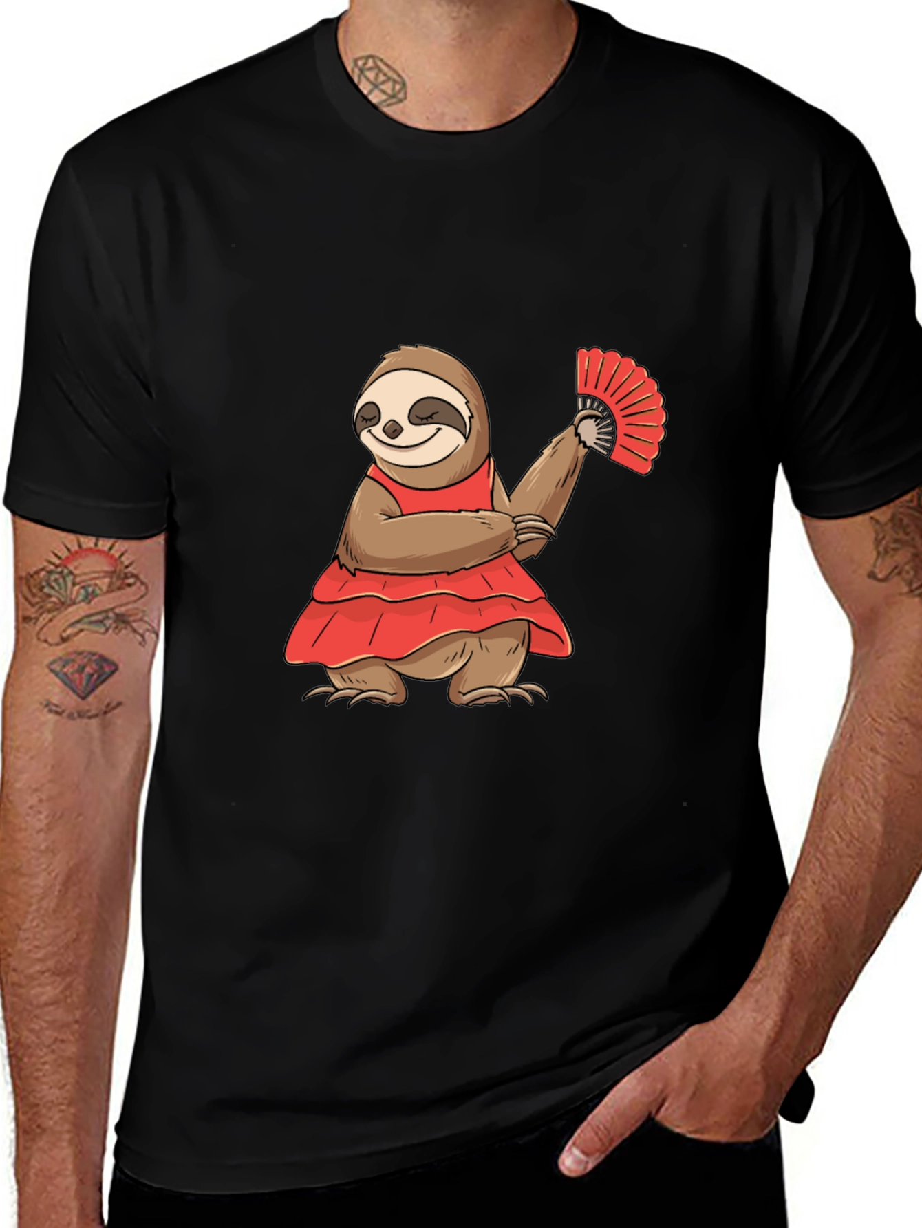 Variant 8 of Sloth Flamenco Dancer Graphic T-Shirt