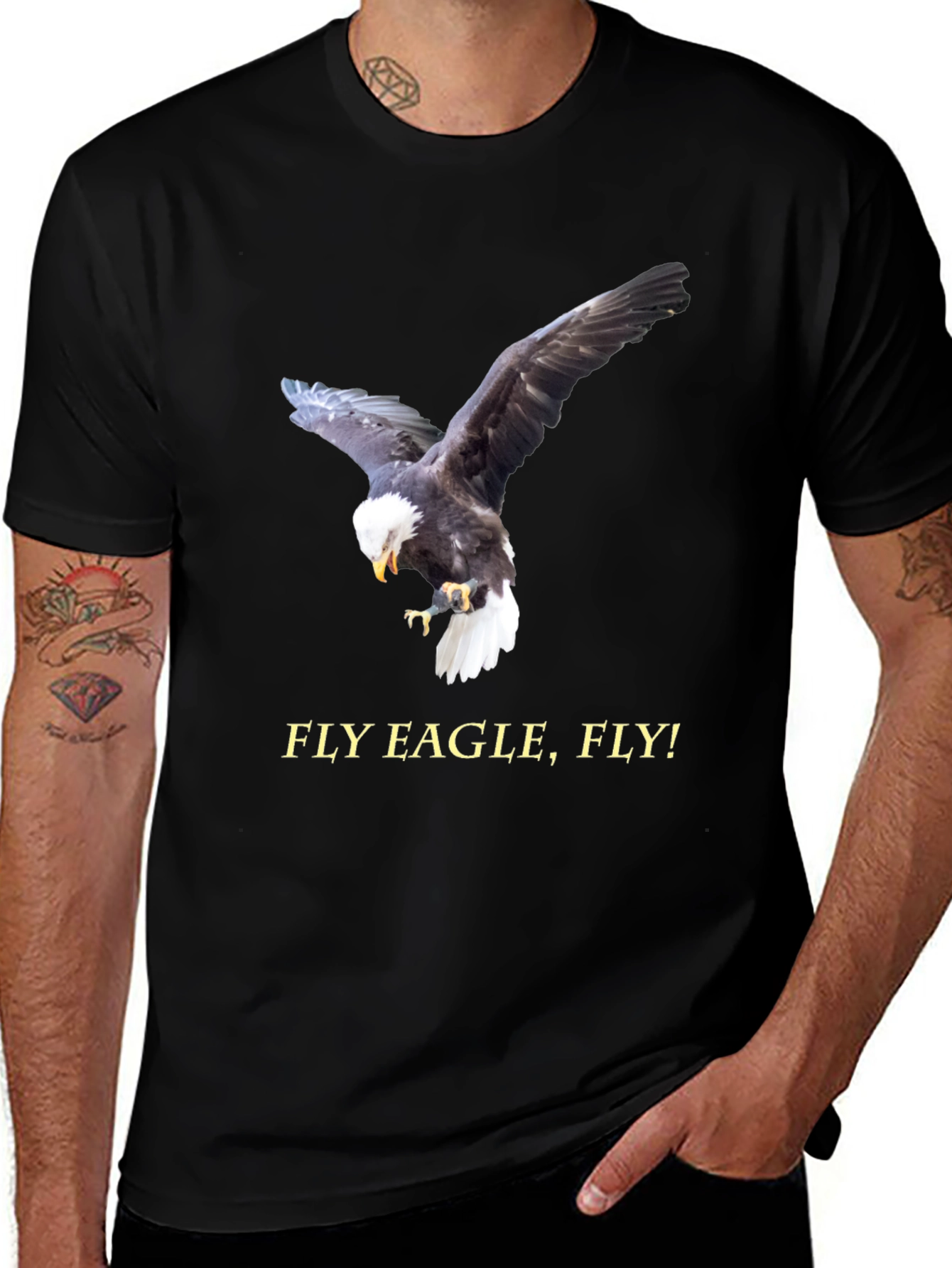 Variant 19 of Fly Eagle Fly Graphic T-Shirt