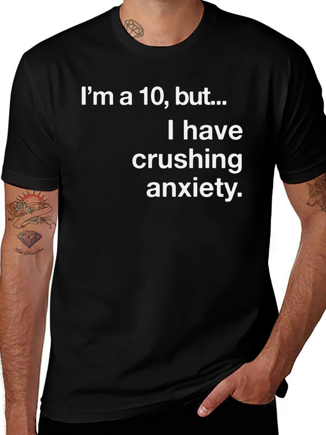 Variant 13 of Anxiety Humor Graphic T-Shirt