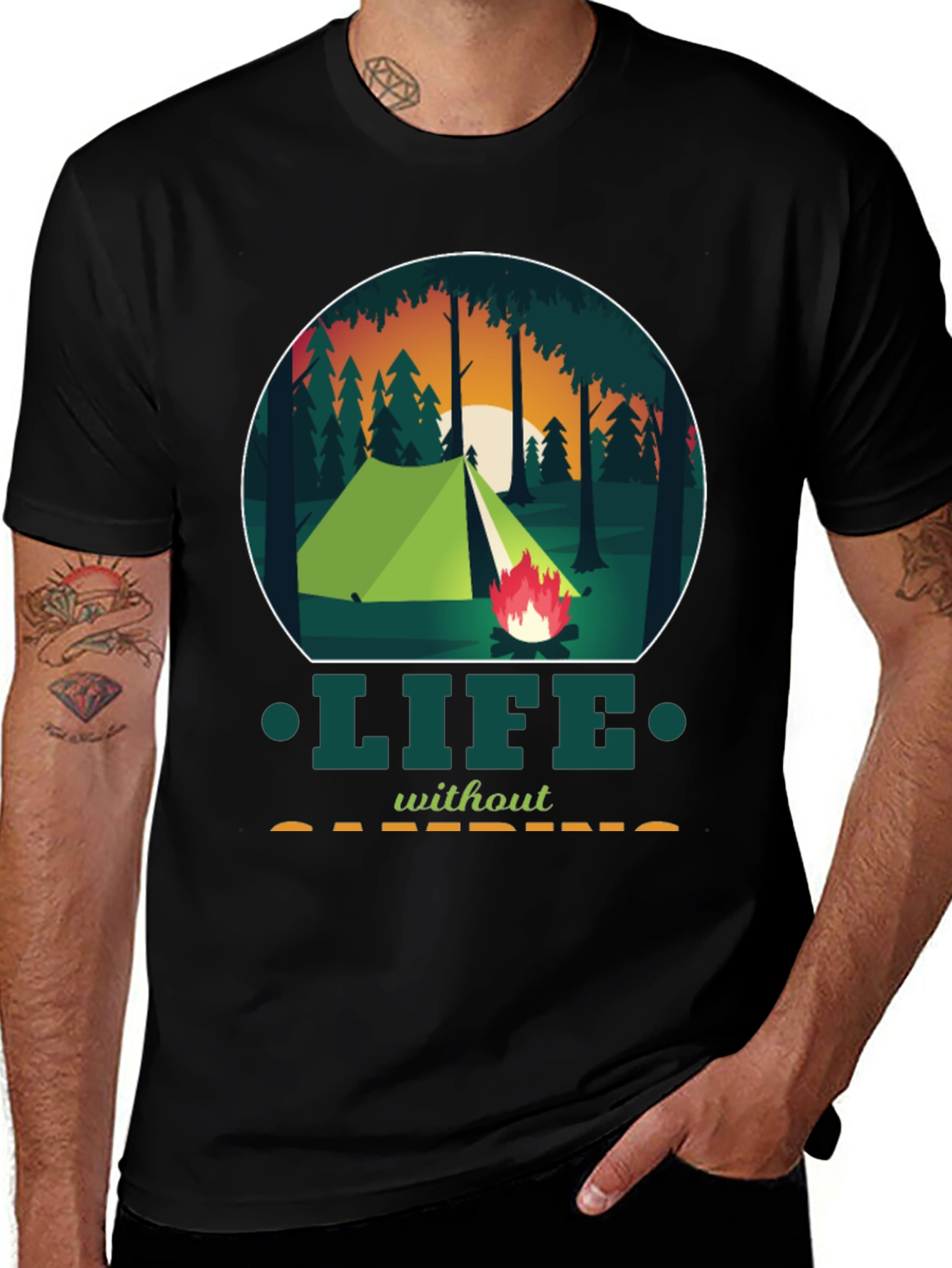 Variant 8 of Camping Life T-Shirt - Adventure Tee