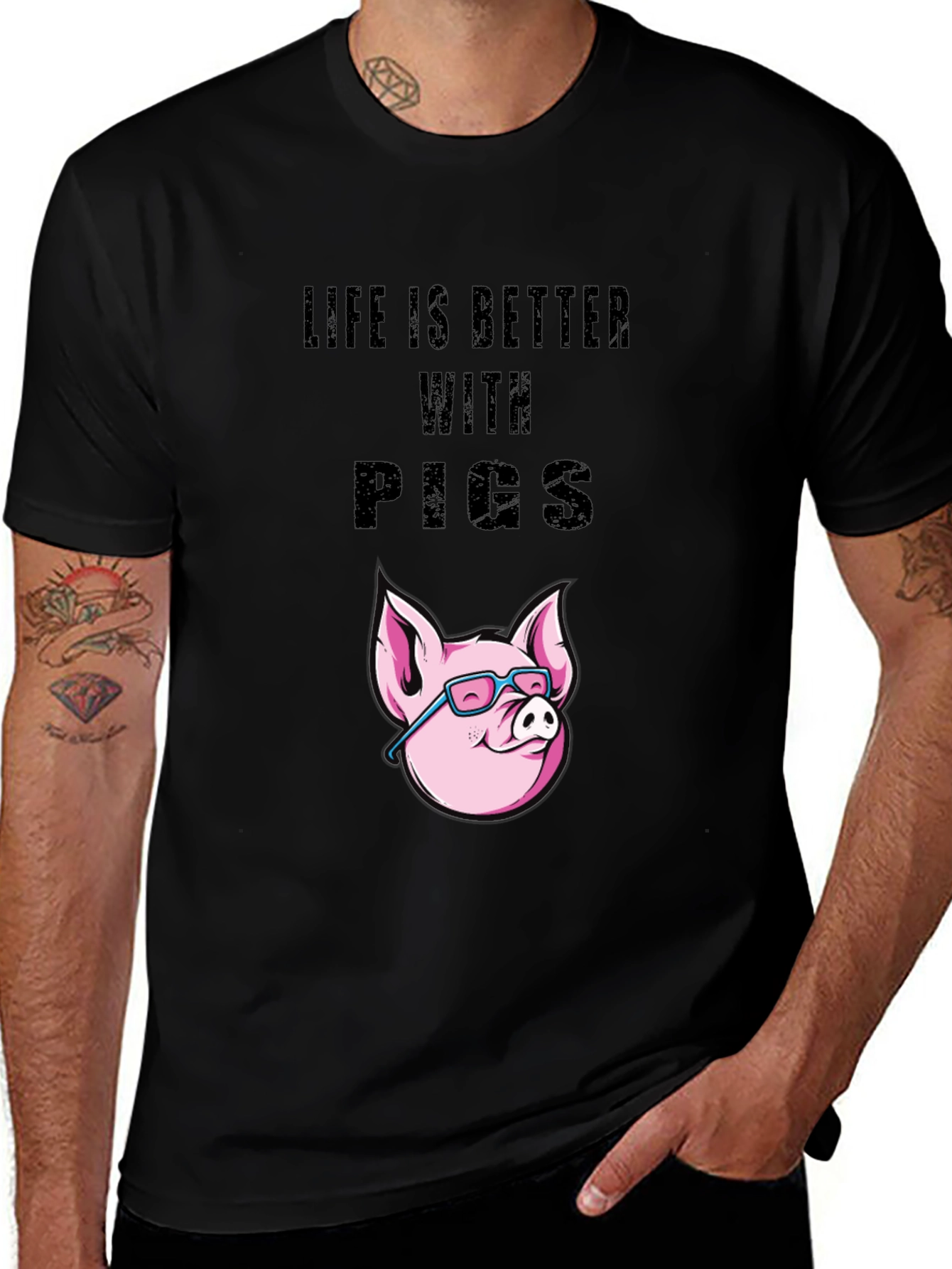Variant 9 of Life is Better with Pigs T-Shirt