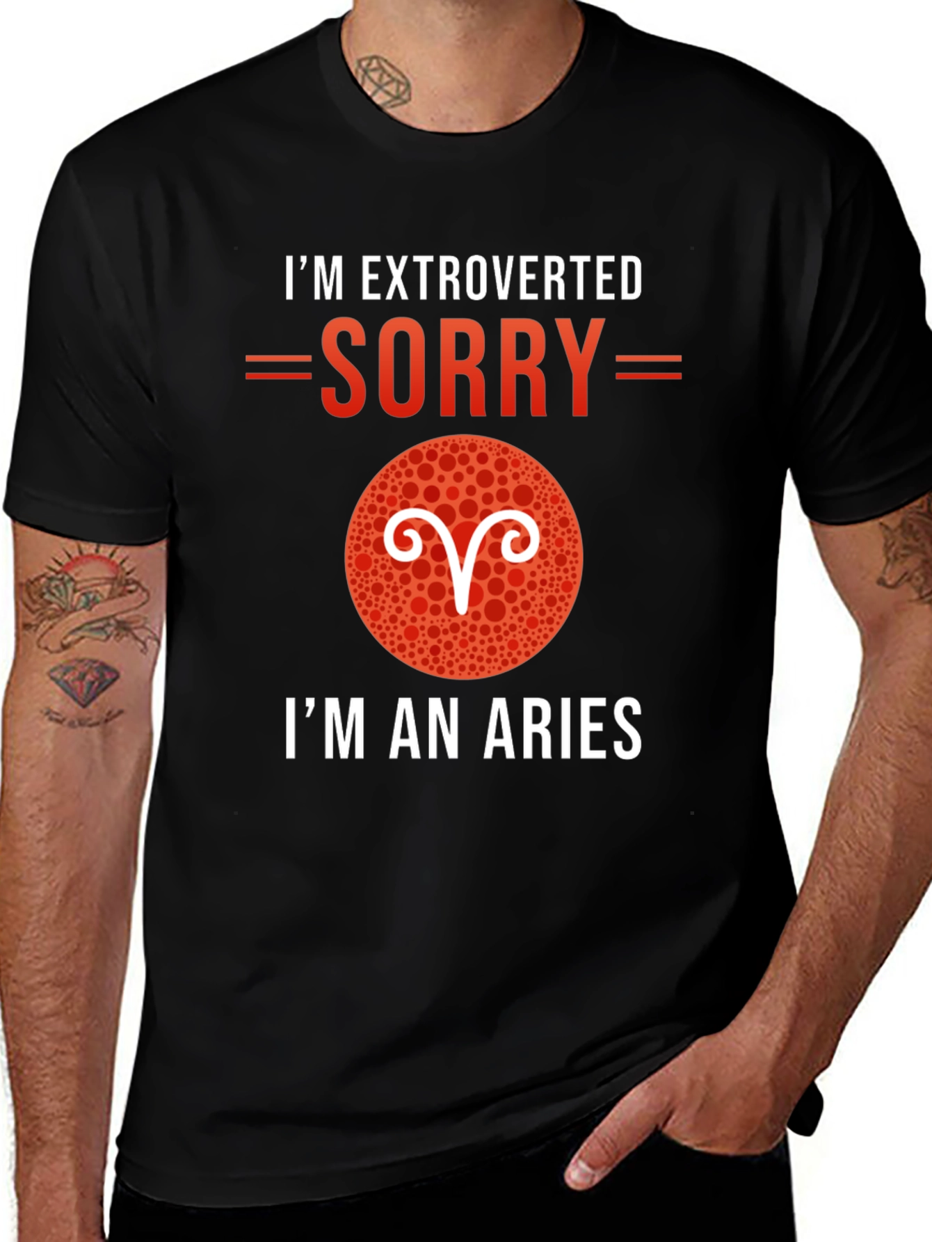 Extroverted Aries Zodiac T-Shirt