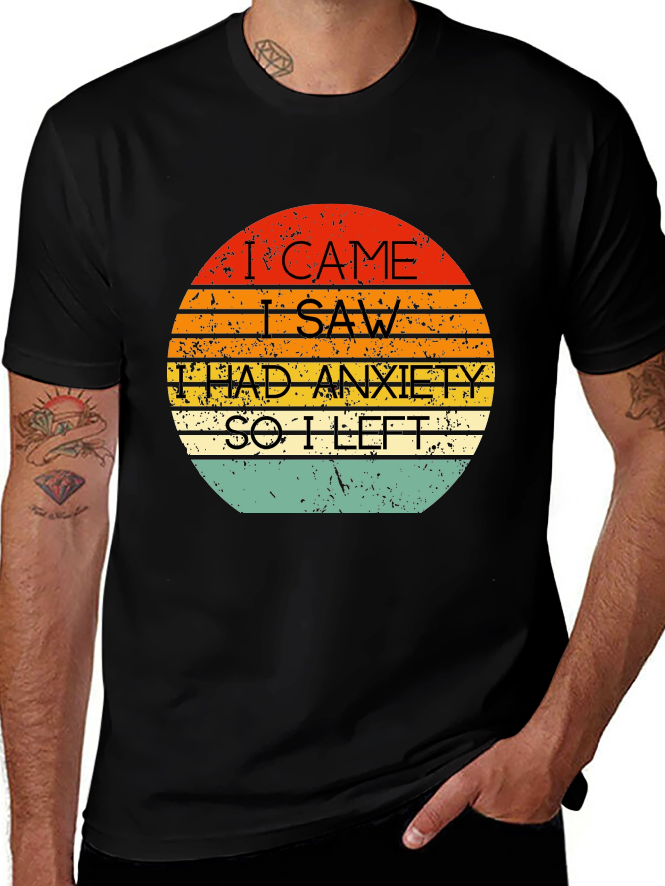 Variant 18 of I Came I Saw I Had Anxiety Graphic Tee