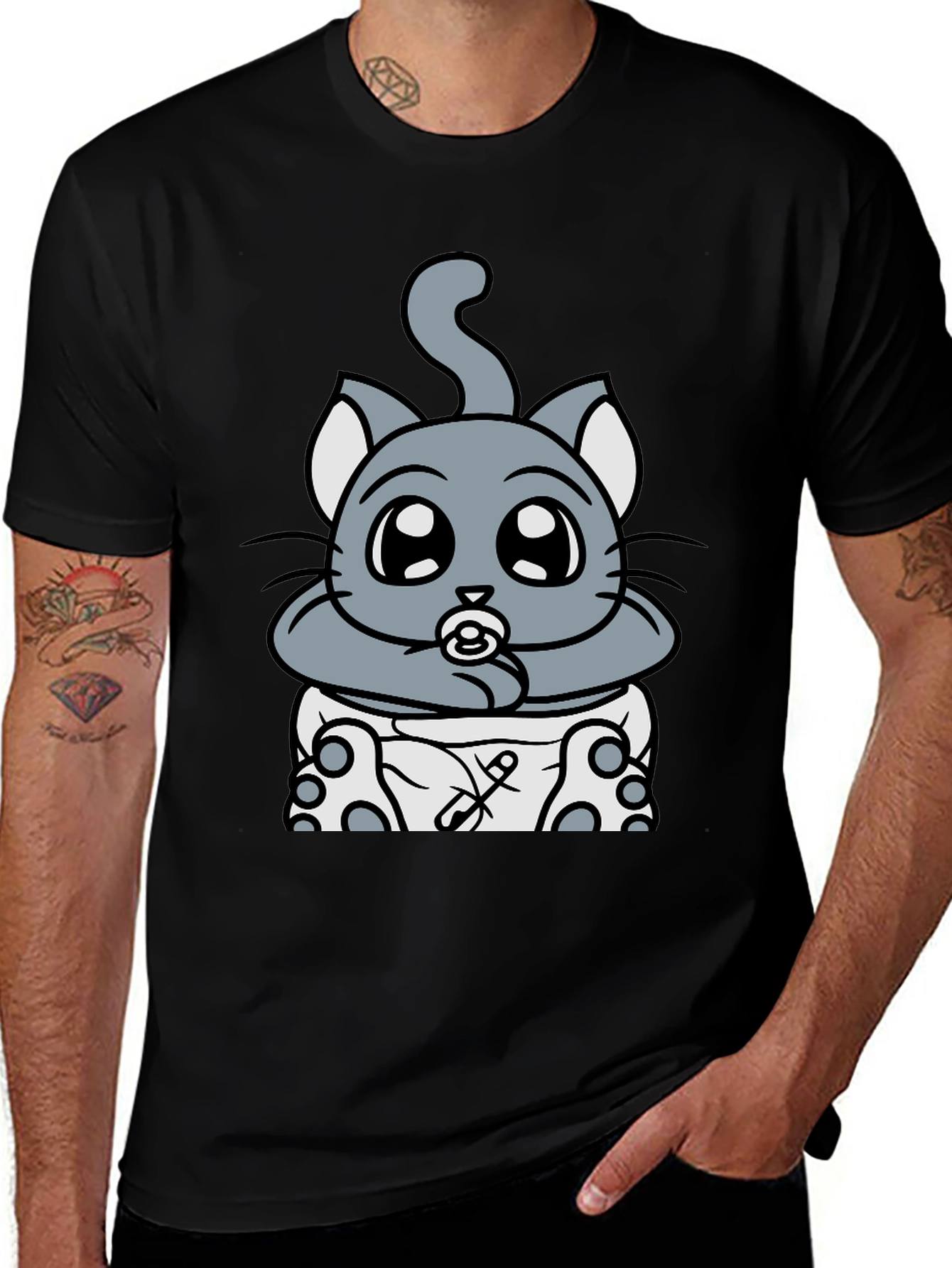 Variant 20 of Baby Kitten Cartoon Graphic T-Shirt