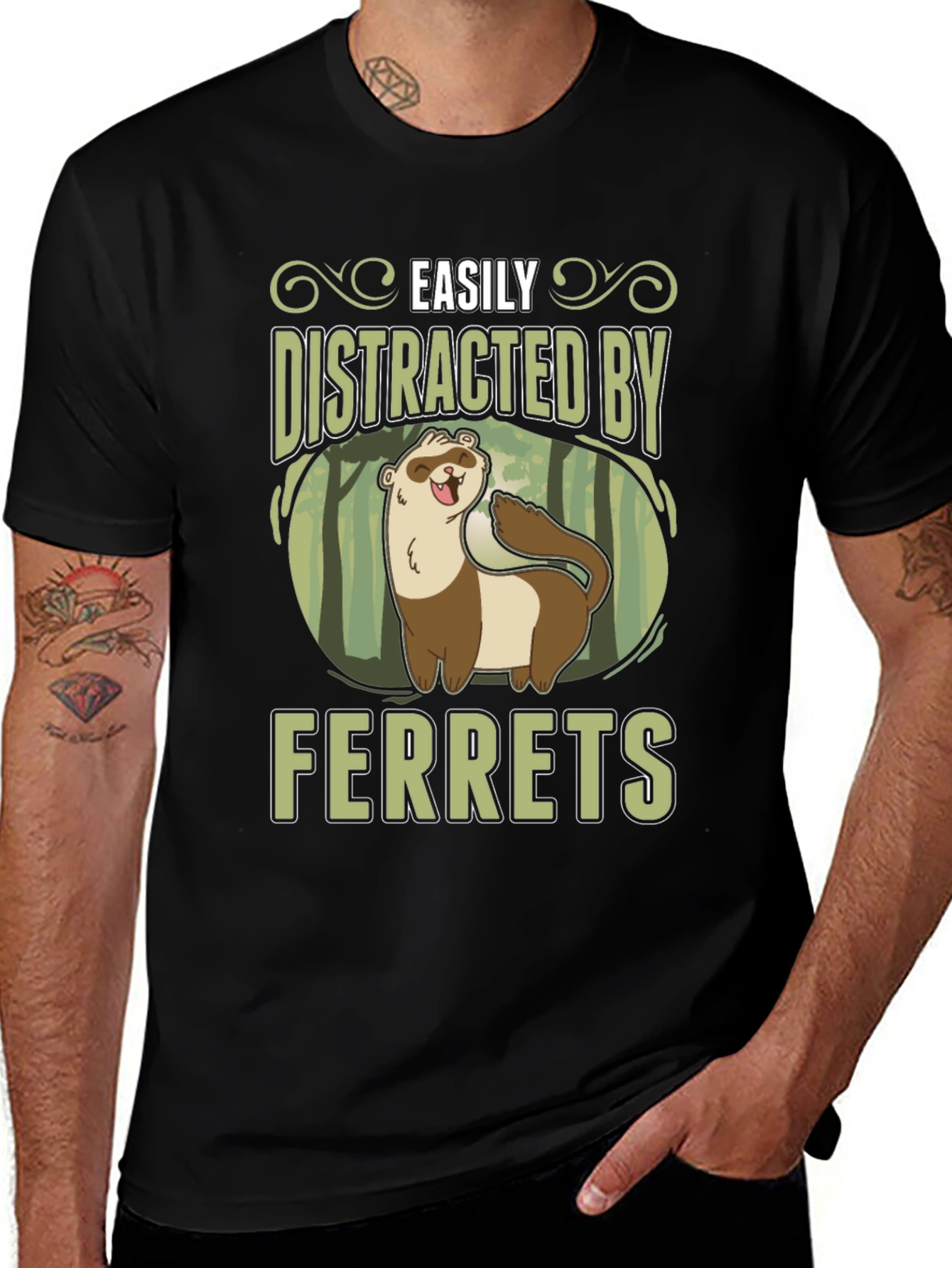 Easily Distracted By Ferrets T-Shirt