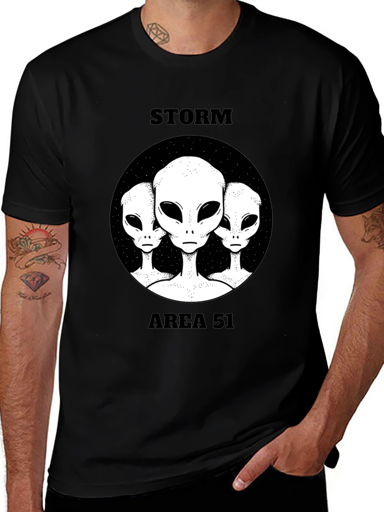 Variant 15 of Storm Area 51 Alien T-Shirt - Black