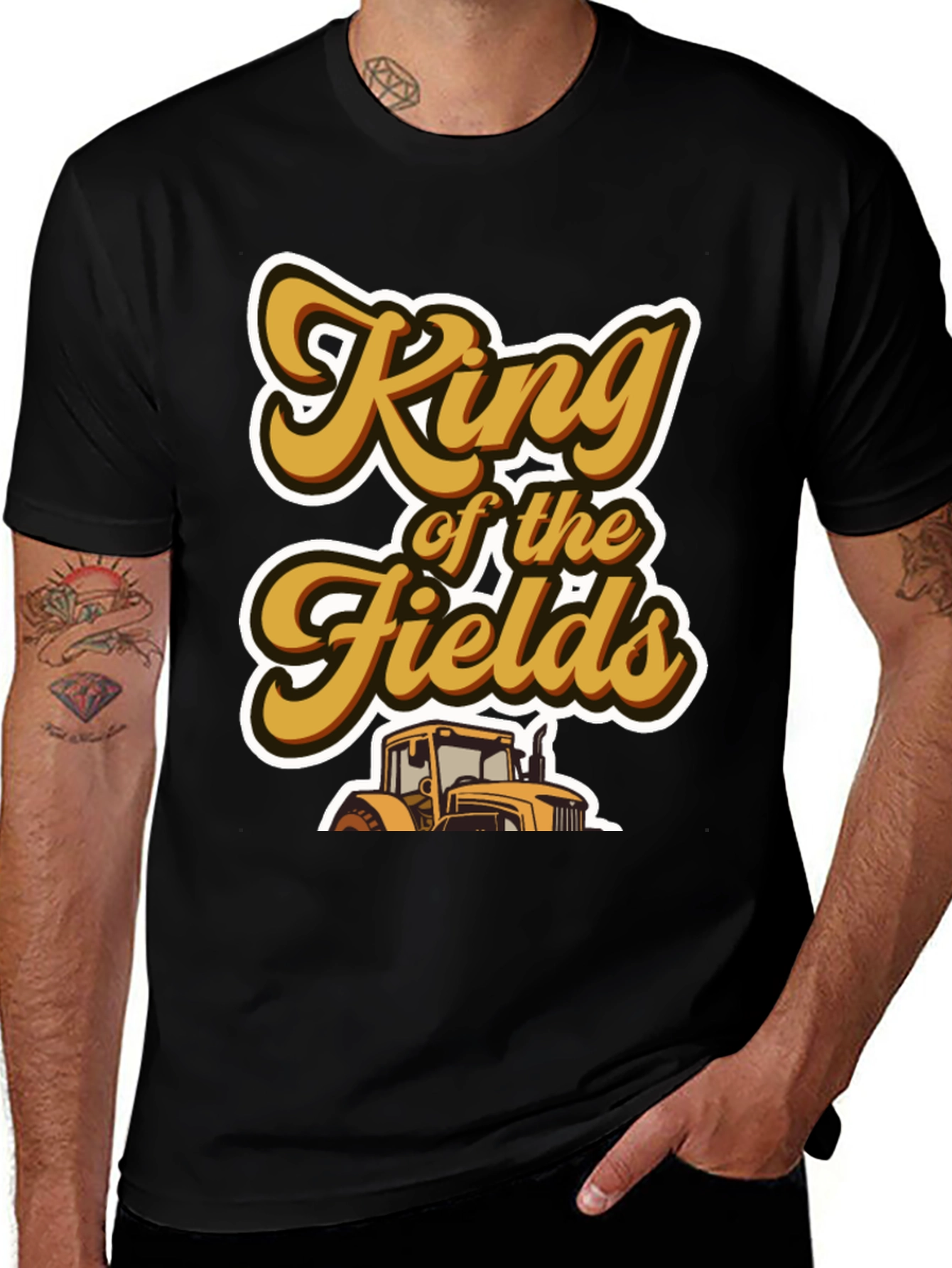 Variant 11 of King of the Fields Tractor Graphic T-Shirt