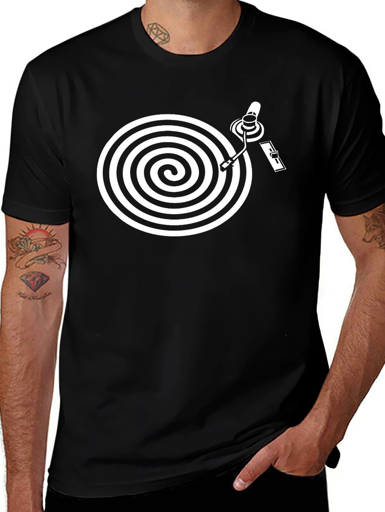 Variant 19 of Retro Vinyl Turntable Graphic Tee