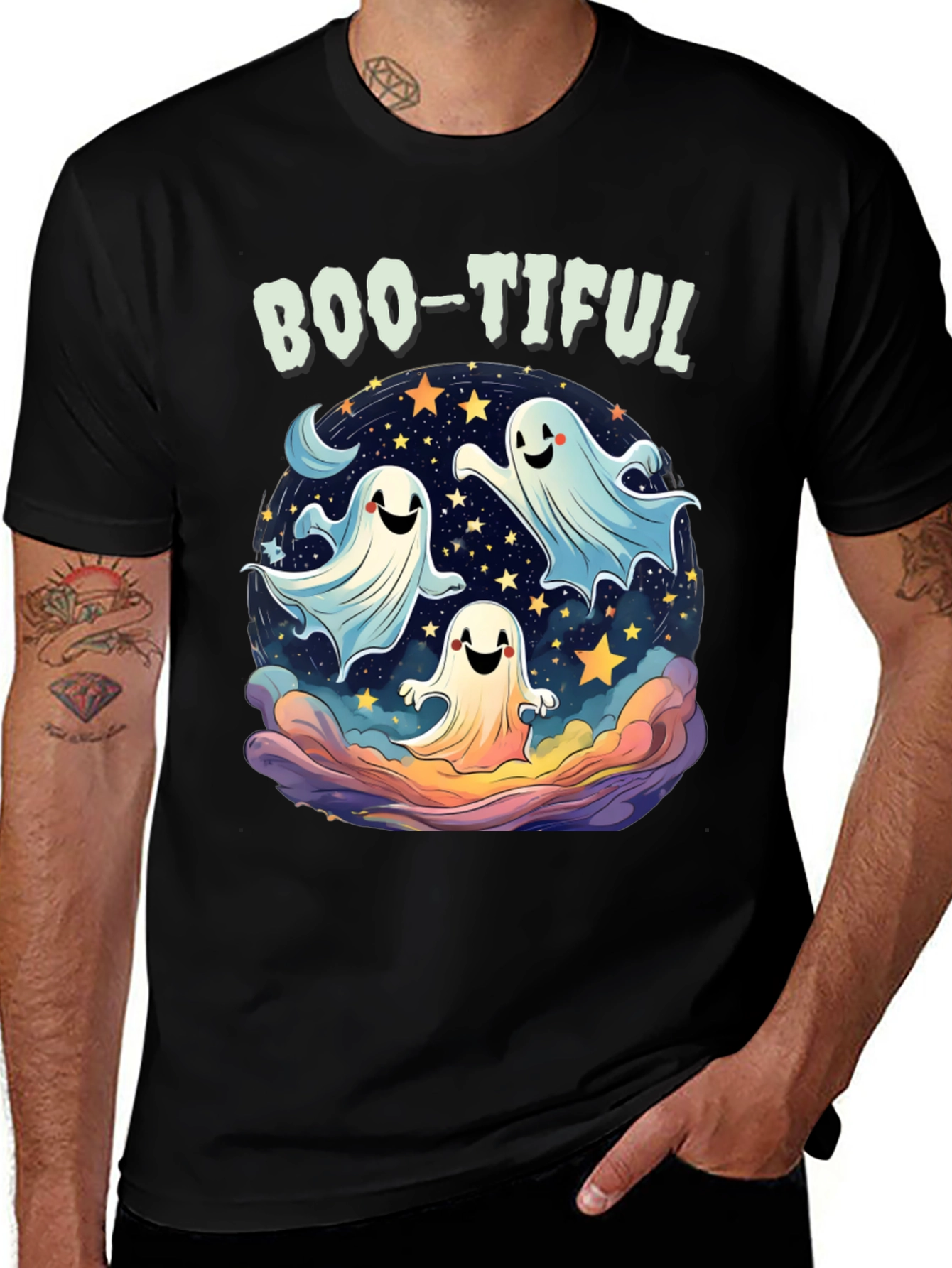 Variant 23 of Boo-tiful Halloween Ghost T-Shirt