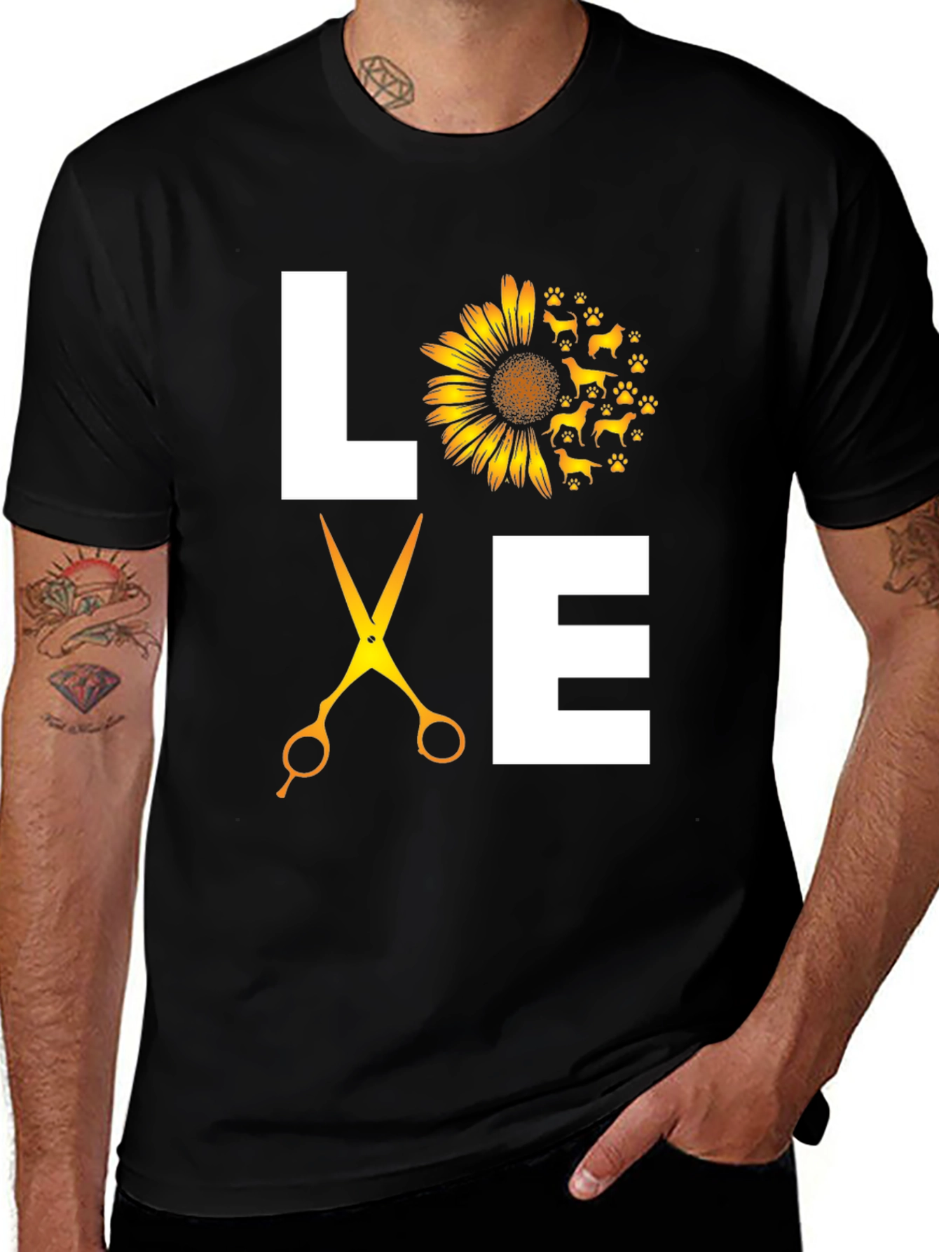 Variant 27 of Love Dogs Sunflower T-Shirt