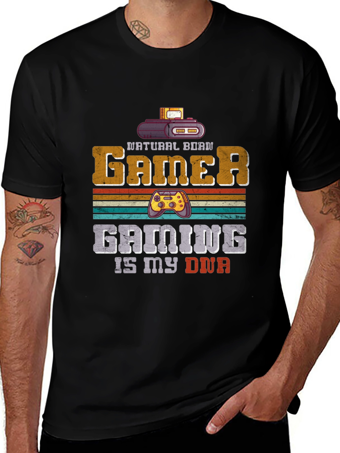 Variant 3 of Natural Born Gamer T-Shirt
