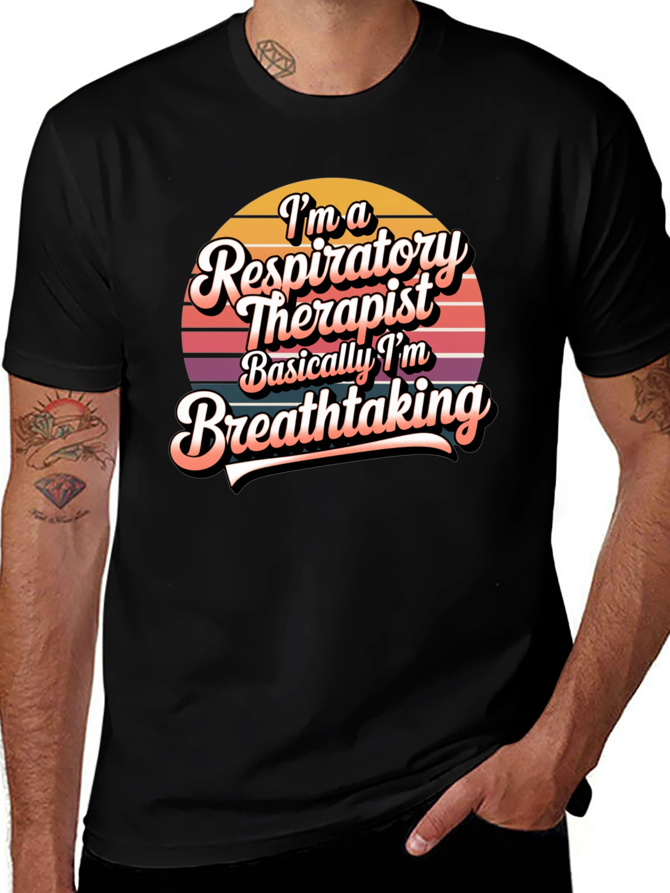 Variant 29 of Respiratory Therapist Breathtaking Graphic Tee