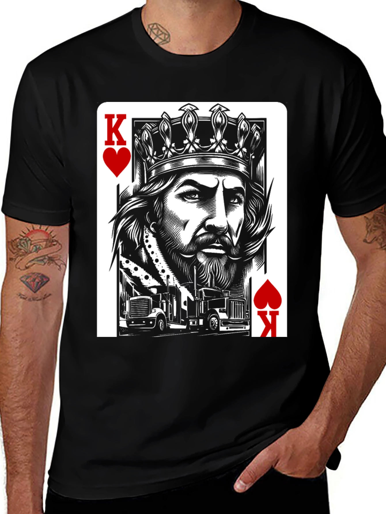 King of Hearts Trucker T-Shirt