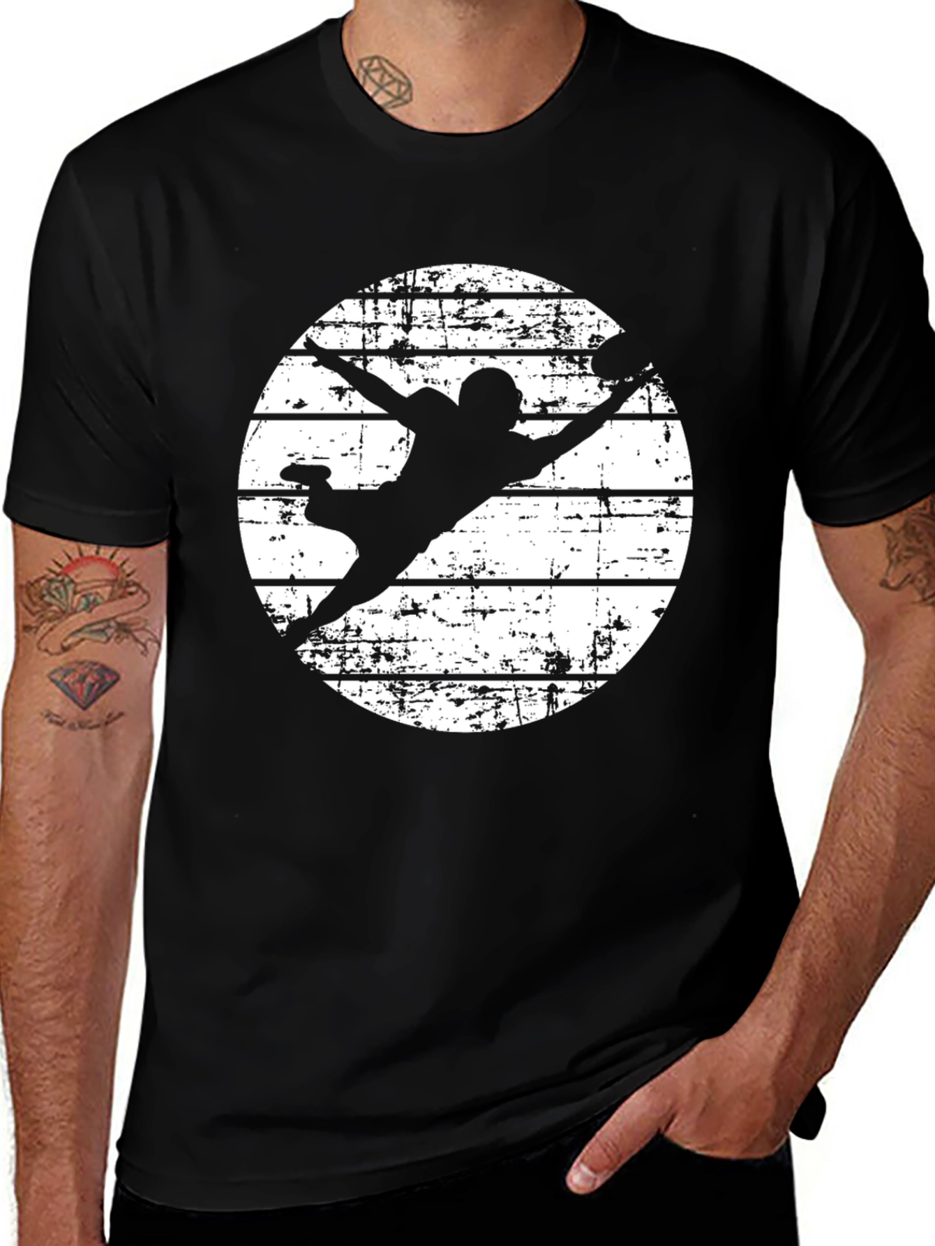 Variant 2 of Football Silhouette Graphic Tee