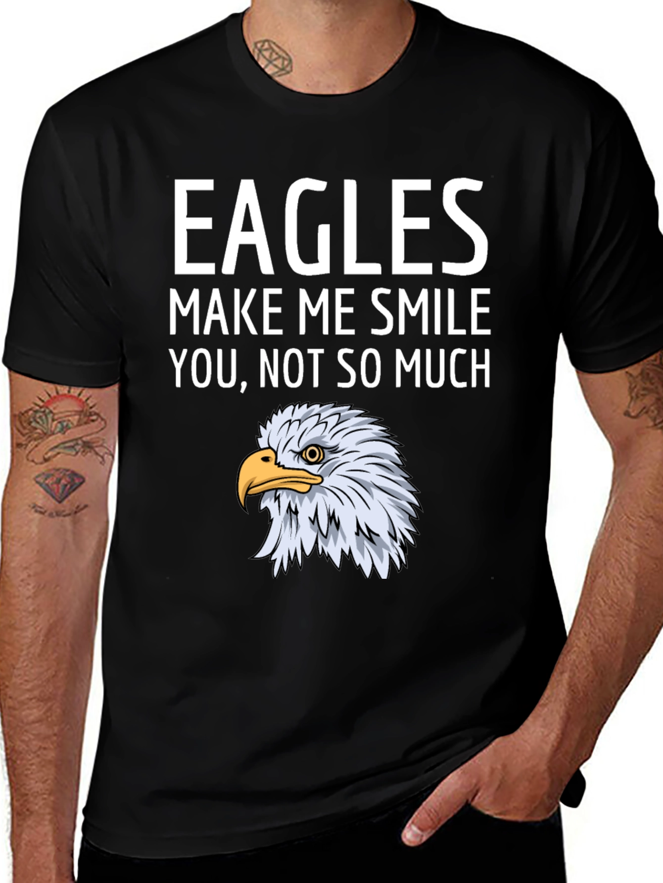 Variant 23 of Eagles Graphic Tee: Makes Me Smile T-Shirt