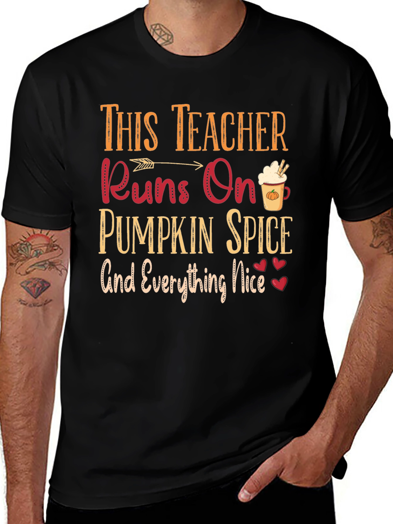 Variant 28 of Teacher Pumpkin Spice T-Shirt Fall Season