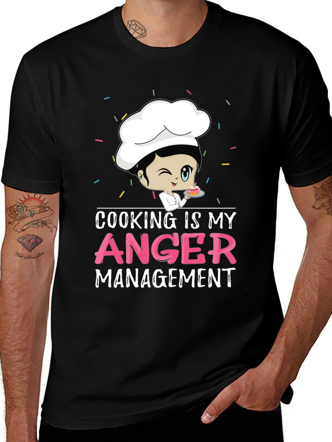 Variant 17 of Cooking is My Anger Management T-Shirt