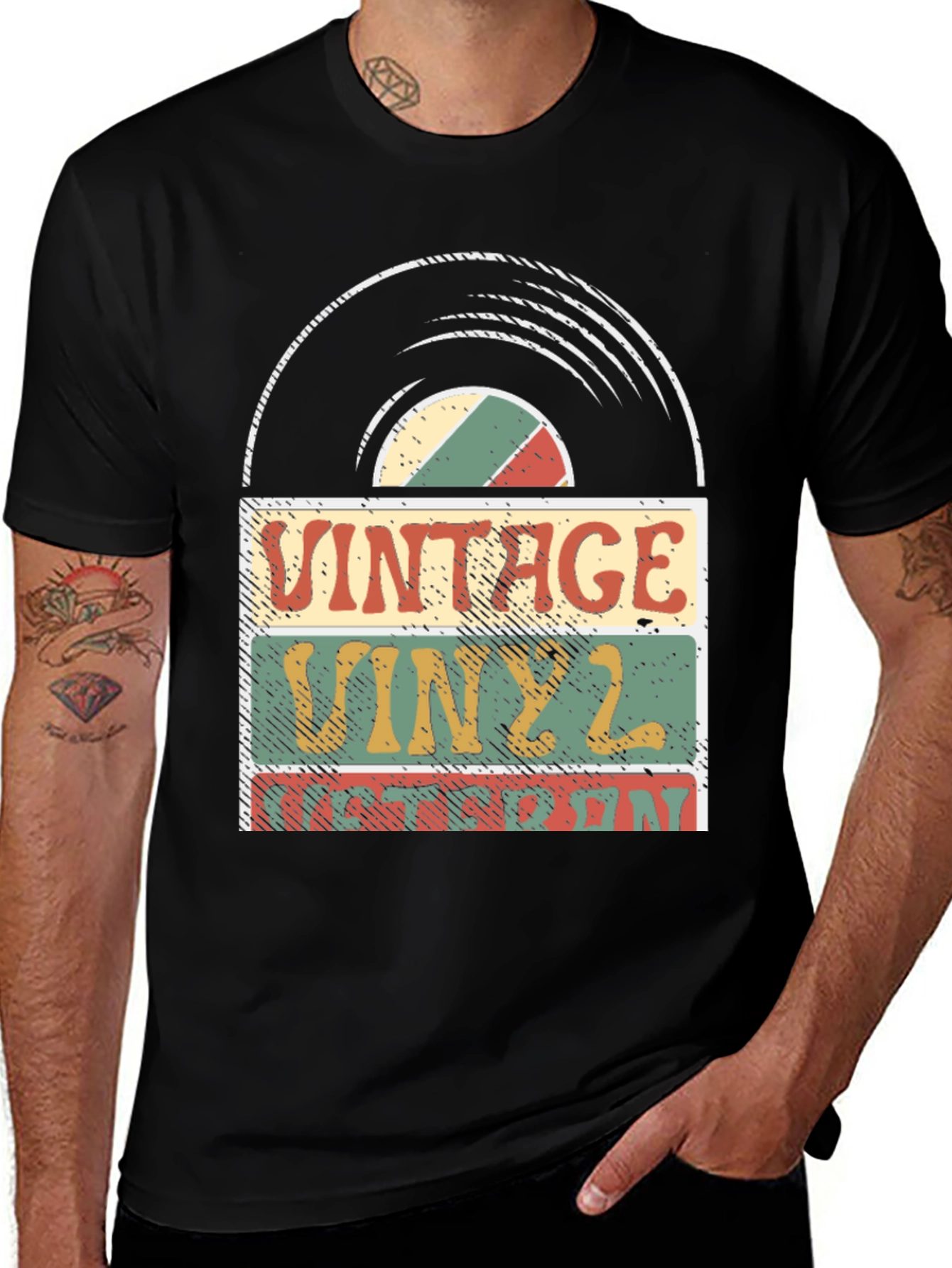 Variant 18 of Vintage Vinyl Birthday T-Shirt
