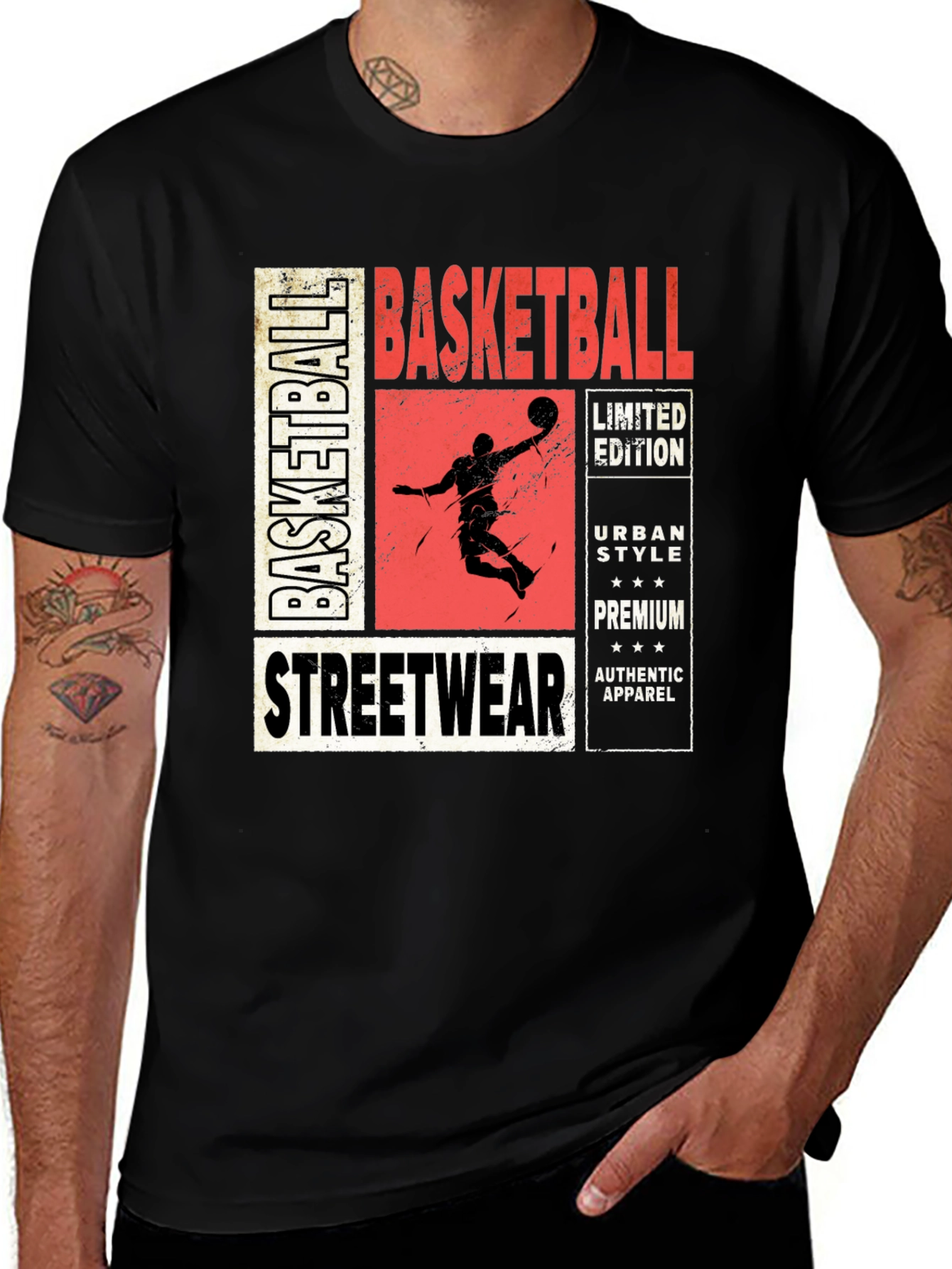 Variant 27 of Basketball Streetwear Graphic Tee